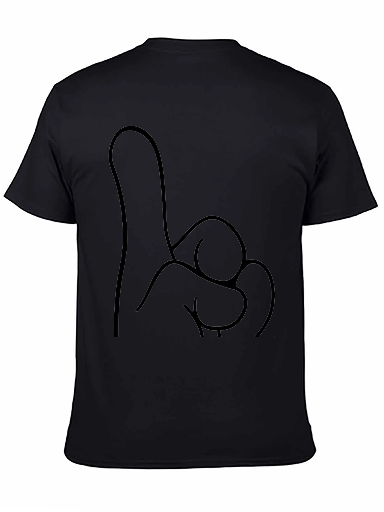Novelty One Finger Salute T-Shirt