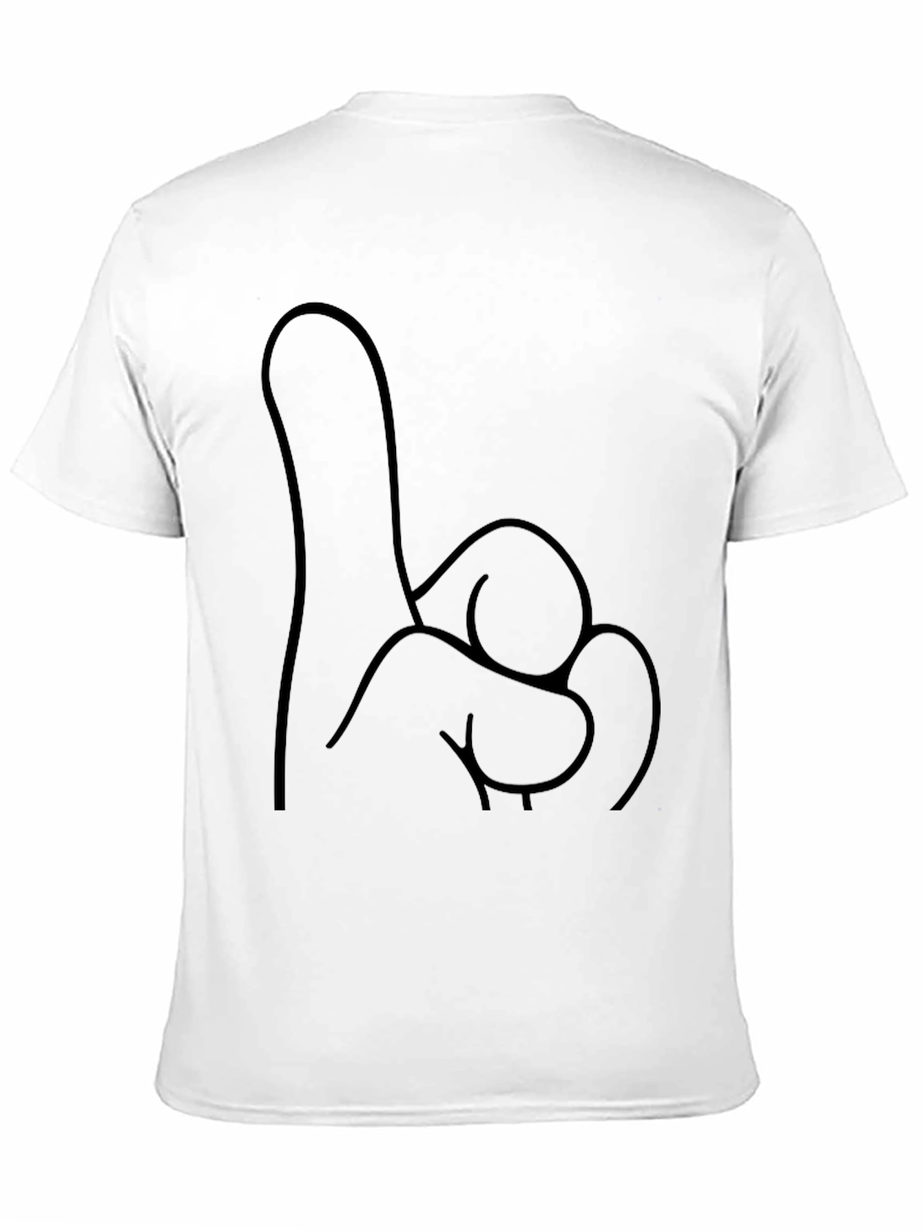 Novelty One Finger Salute T-Shirt