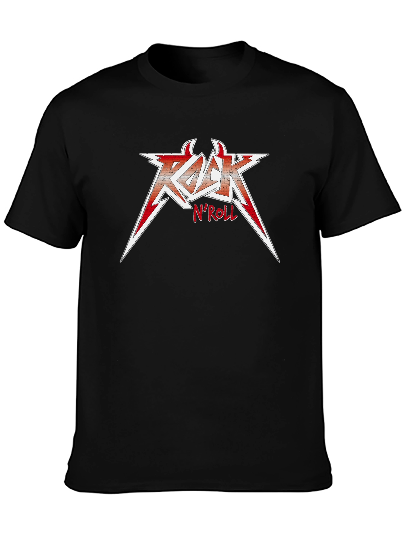 Rock N Roll Graphic Tee - Black T-Shirt