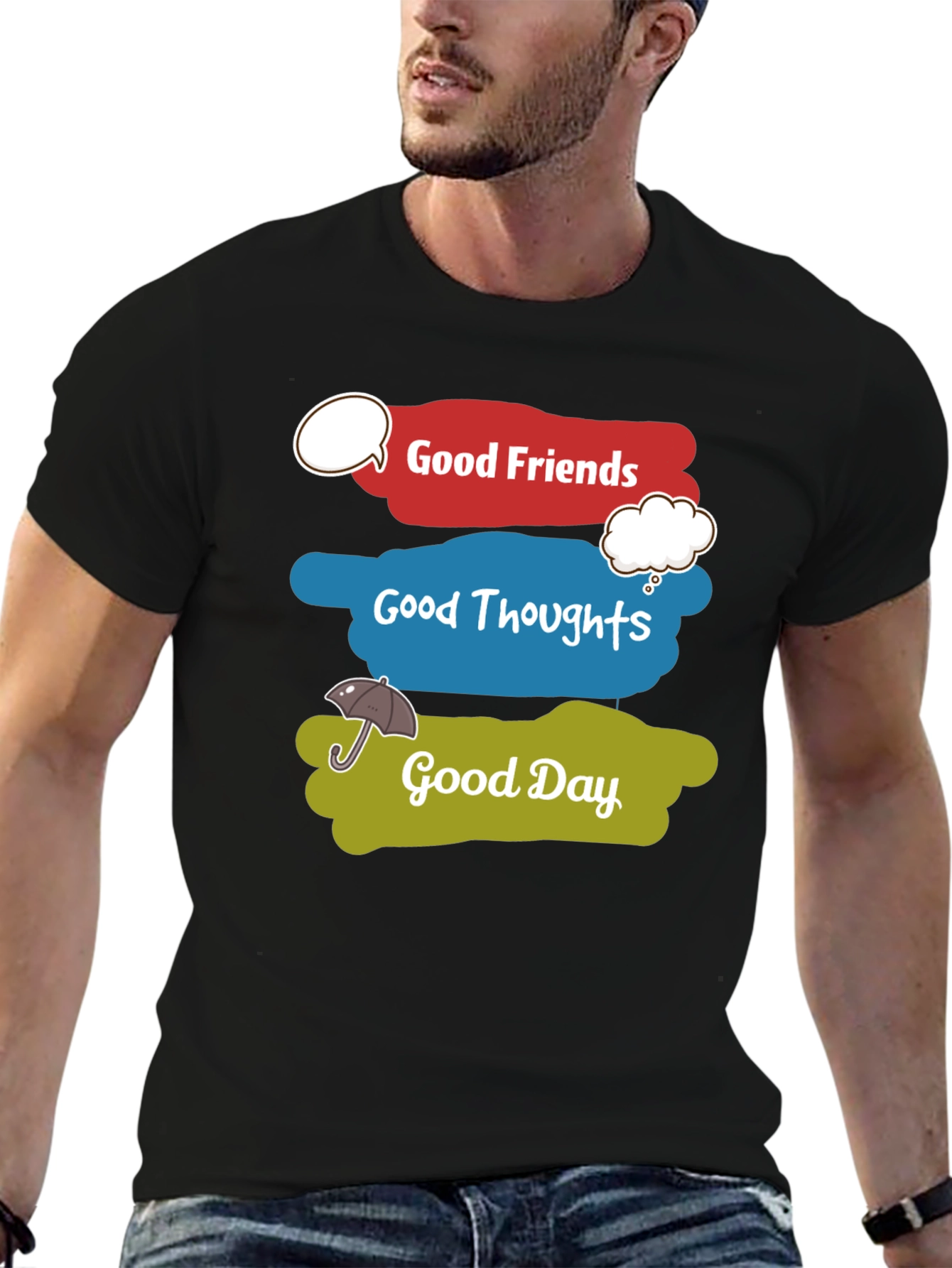 Good Friends Thoughts and Day Graphic T-Shirt