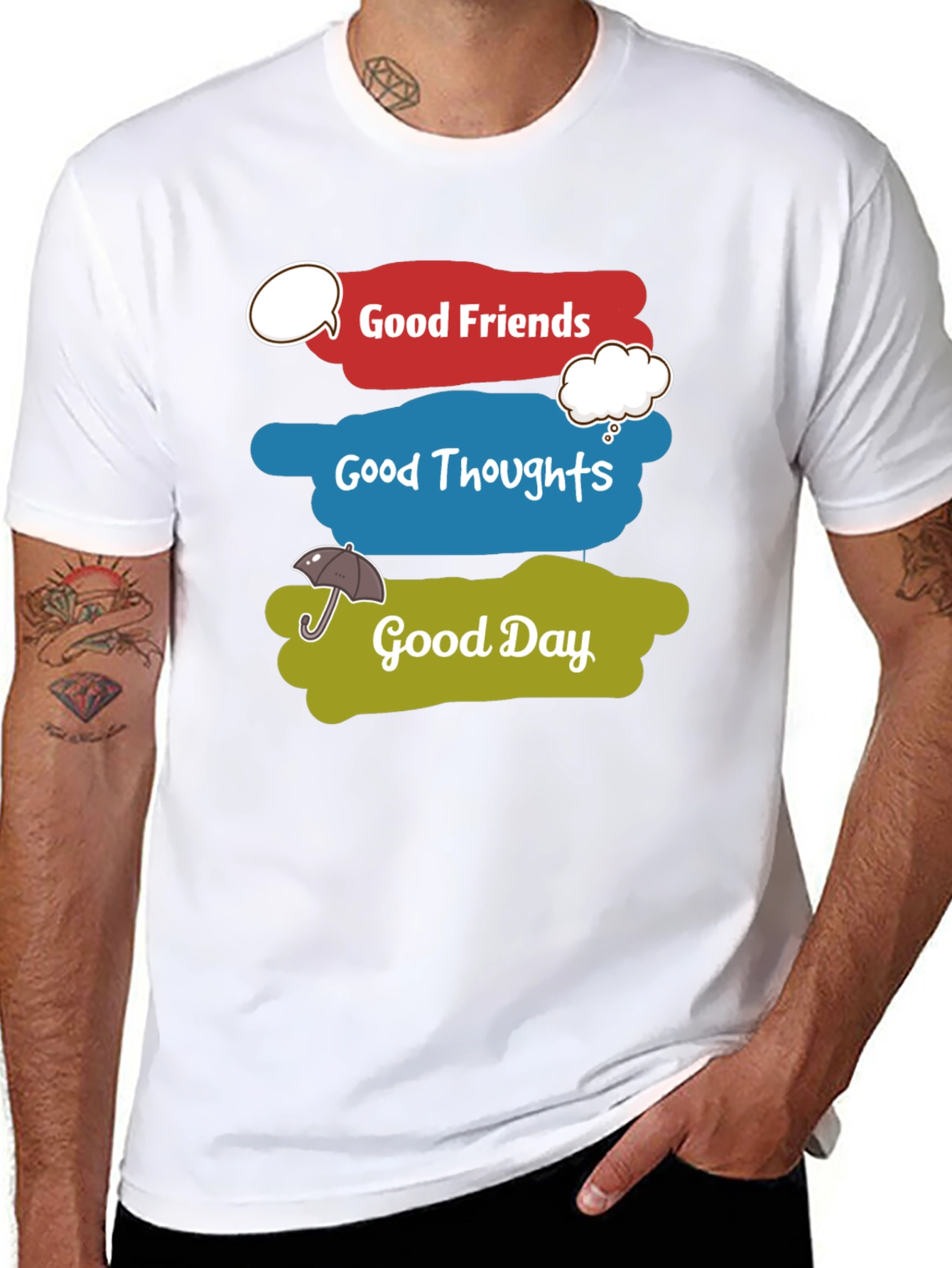 Good Friends Thoughts and Day Graphic T-Shirt
