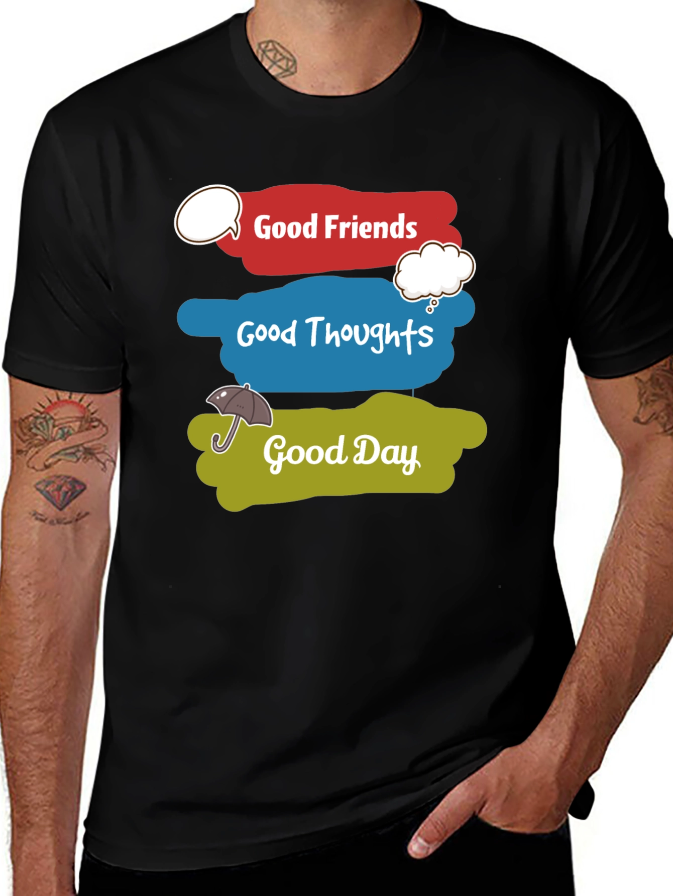 Good Friends Thoughts and Day Graphic T-Shirt