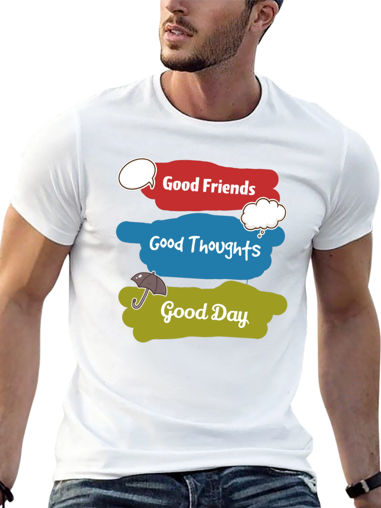 Good Friends Thoughts and Day Graphic T-Shirt