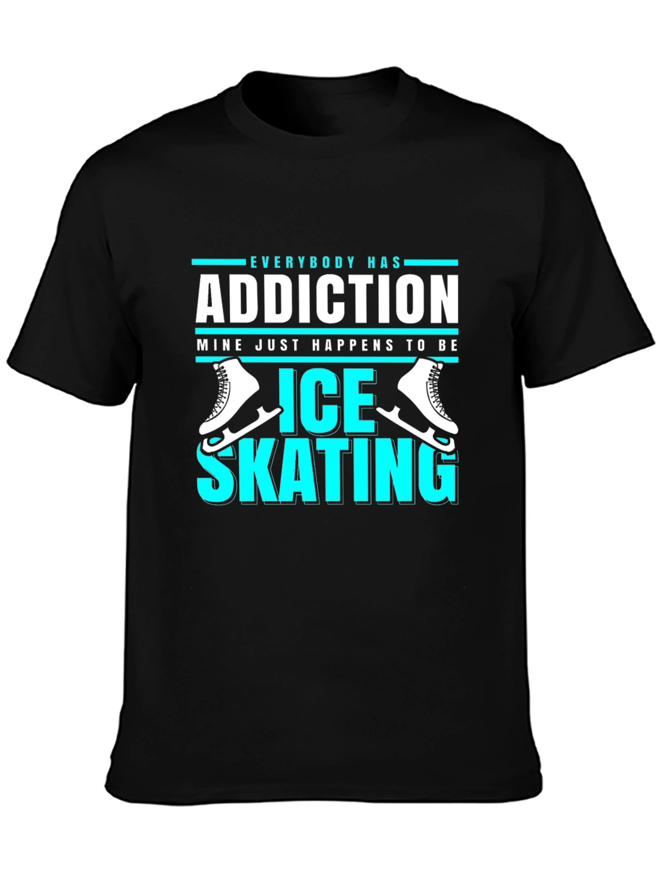 Ice Skating Addiction Graphic Tee