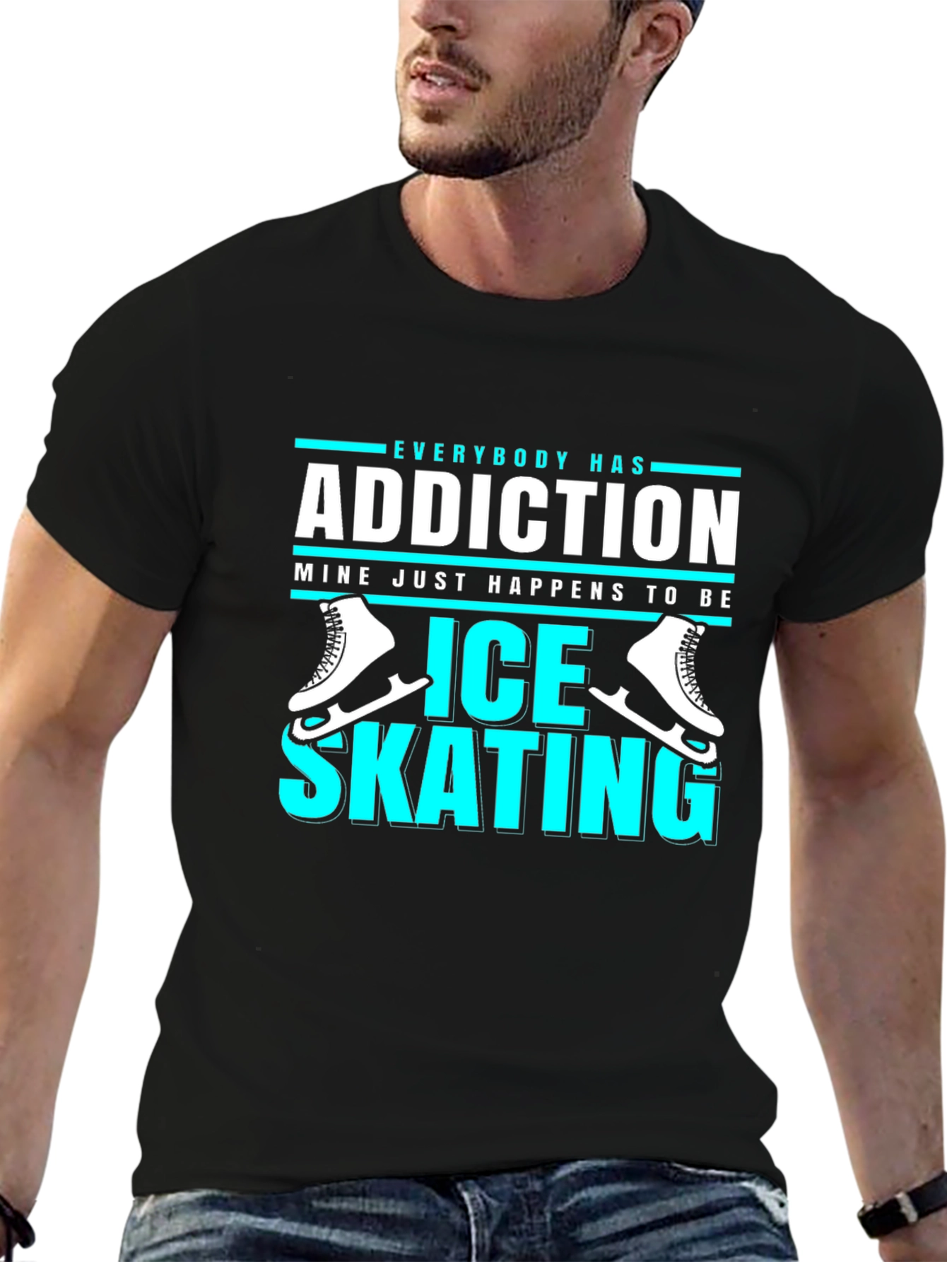 Ice Skating Addiction Graphic Tee