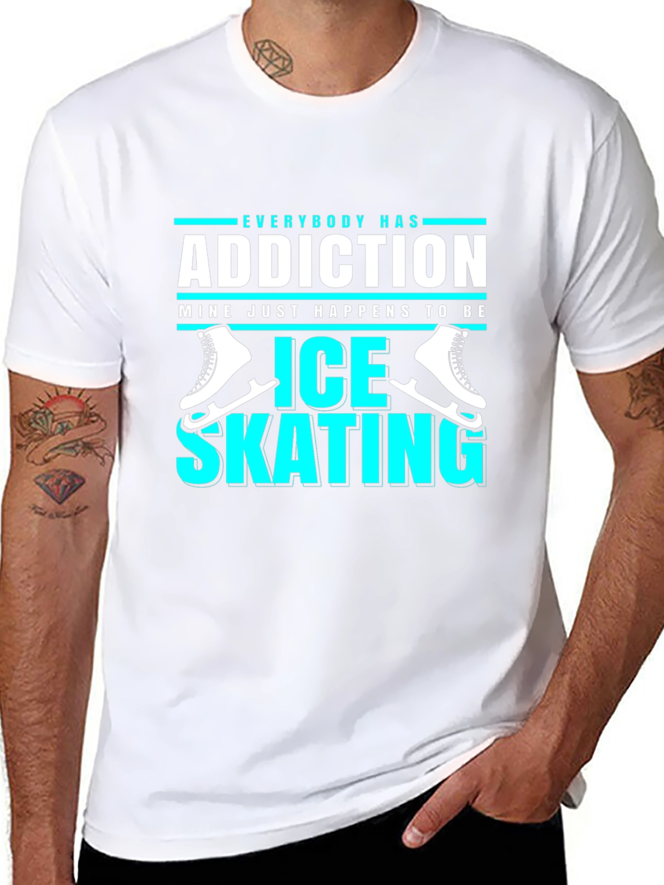 Ice Skating Addiction Graphic Tee