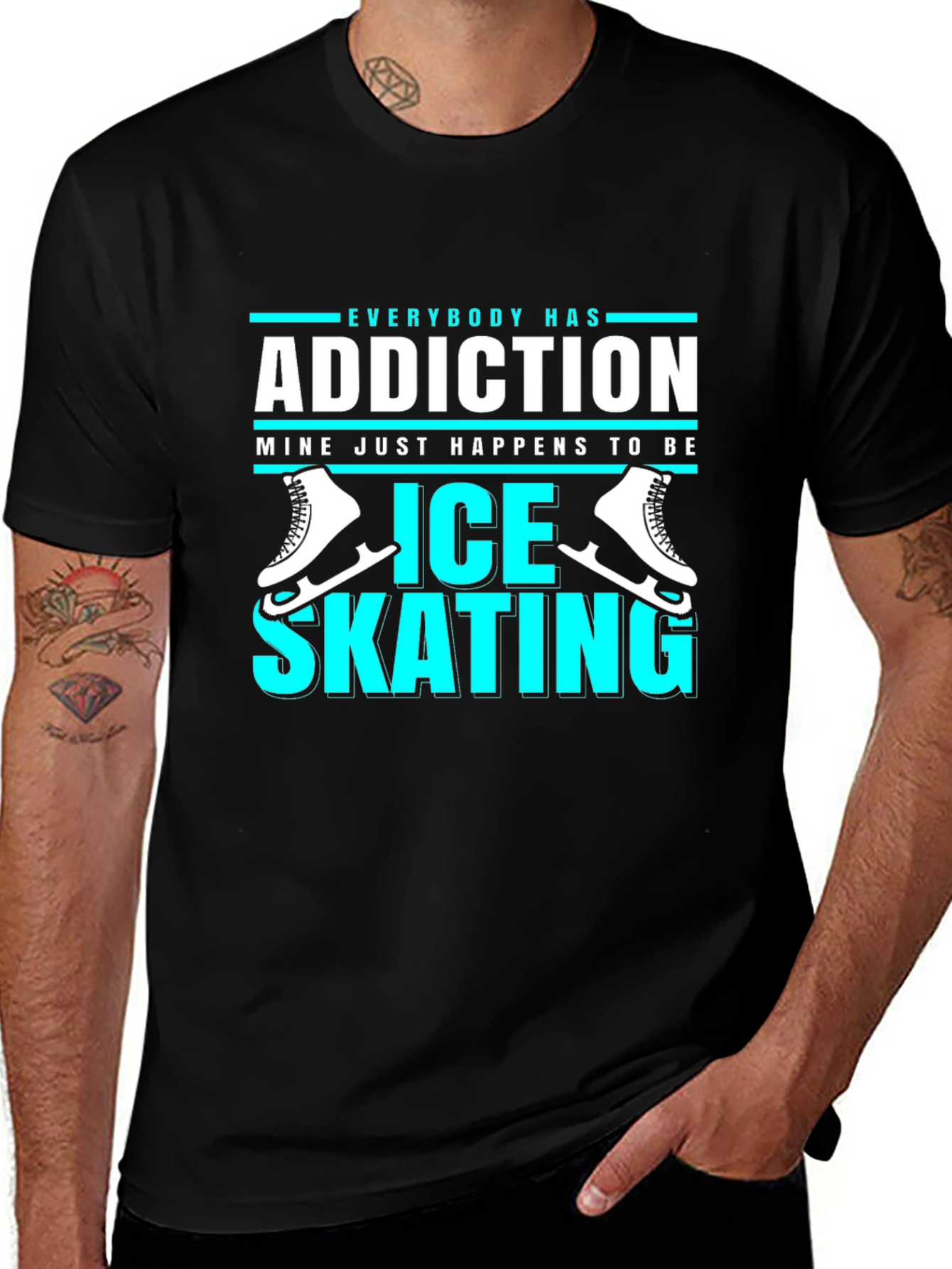 Ice Skating Addiction Graphic Tee