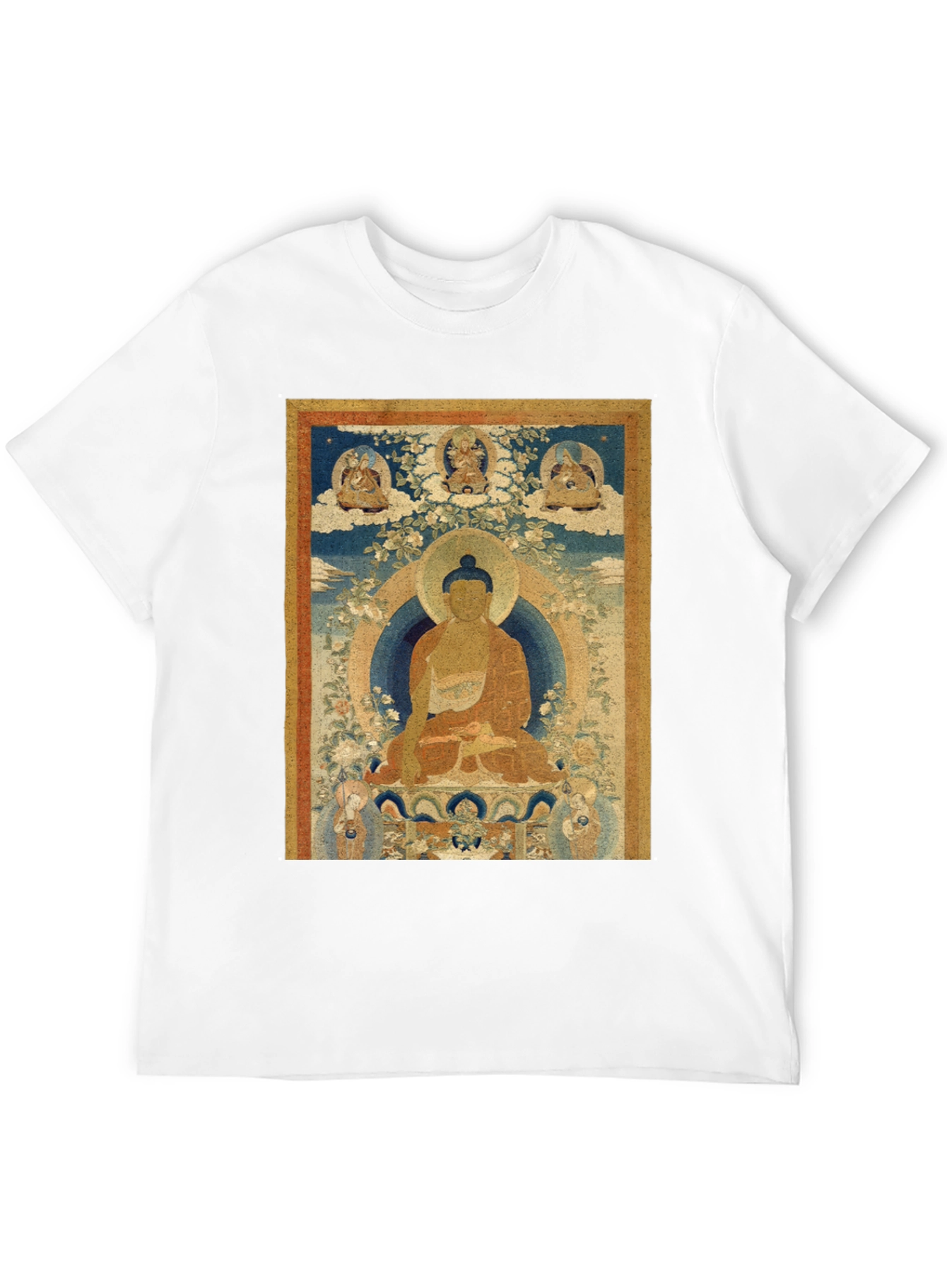 Buddha Art Print Black T-Shirt