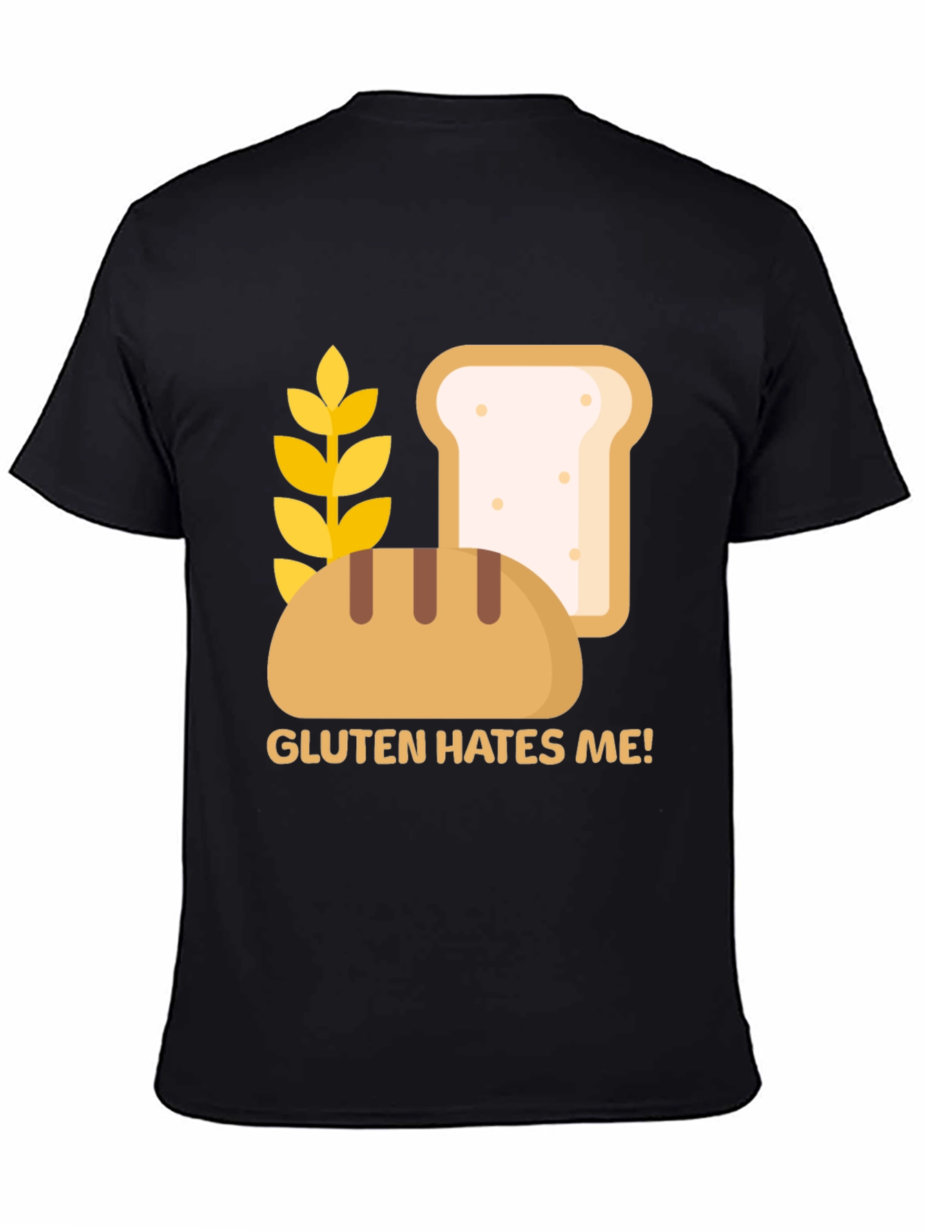 Gluten Hates Me! Graphic T-Shirt