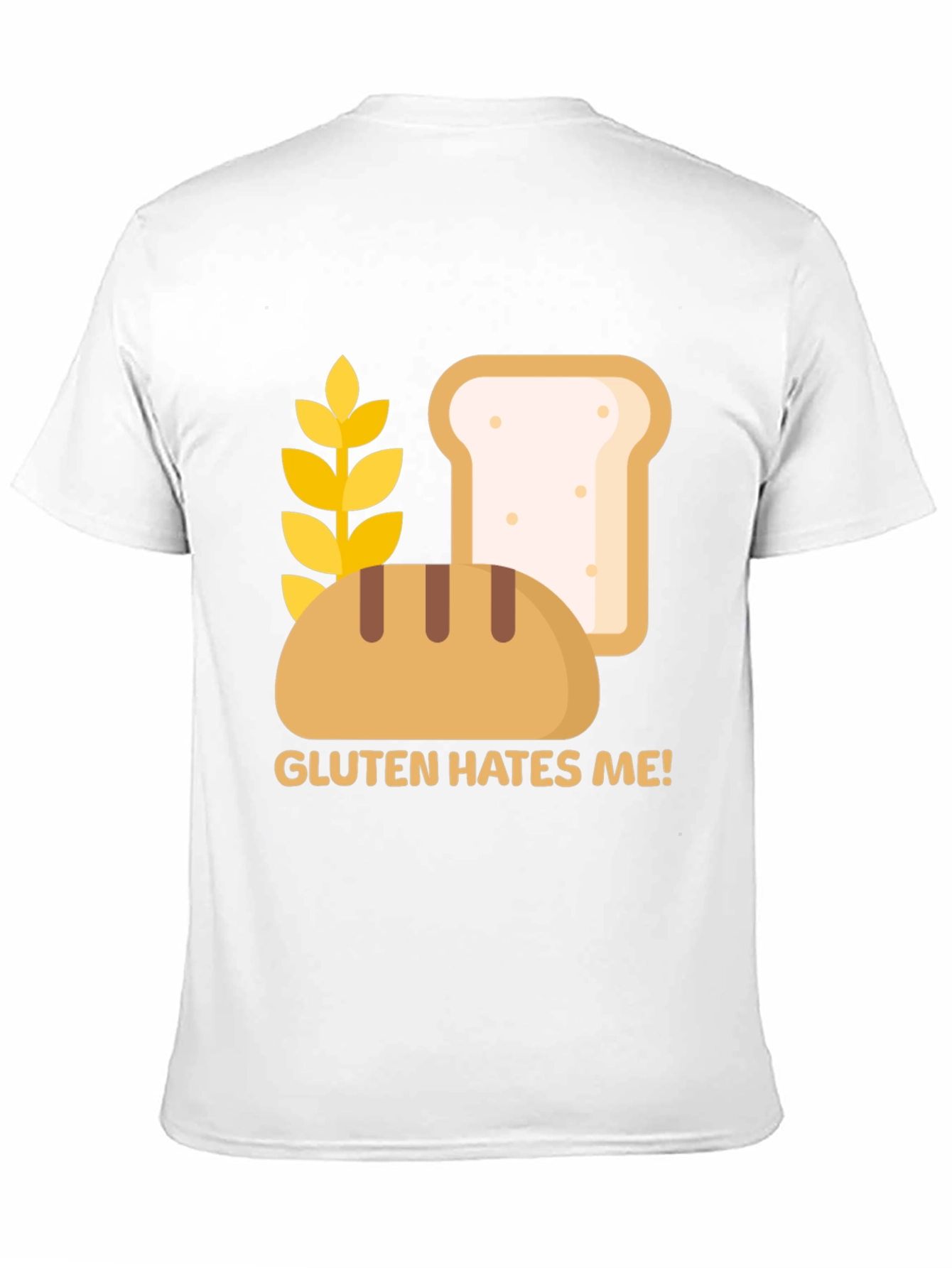 Gluten Hates Me! Graphic T-Shirt