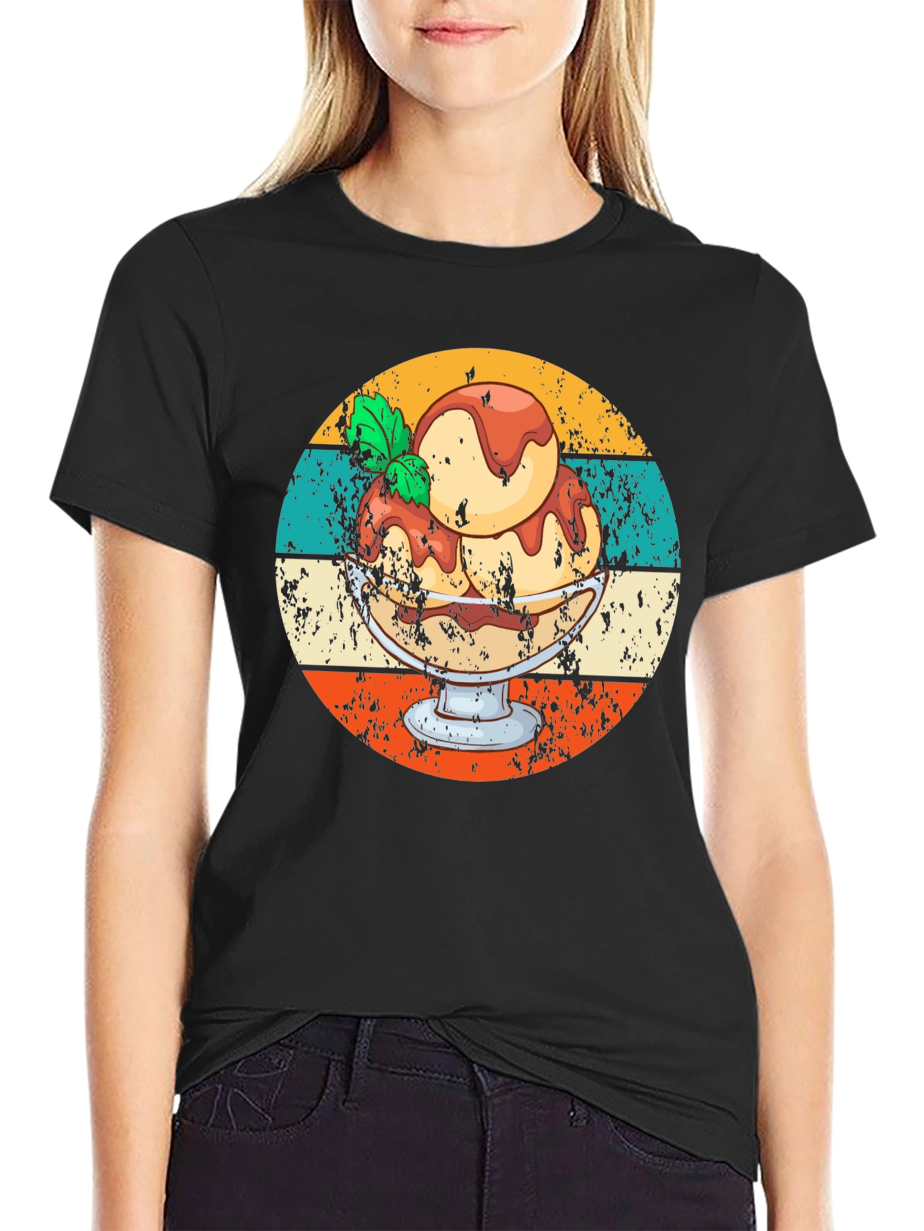 Retro Ice Cream Sundae Graphic Tee