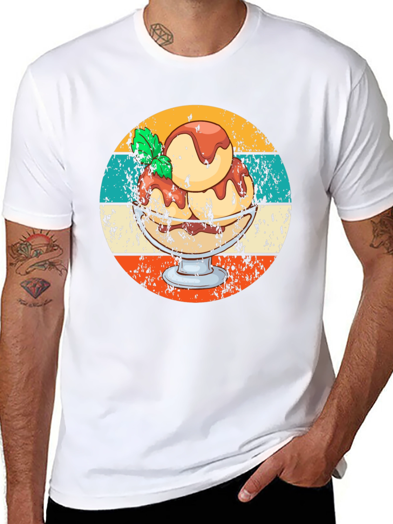 Retro Ice Cream Sundae Graphic Tee
