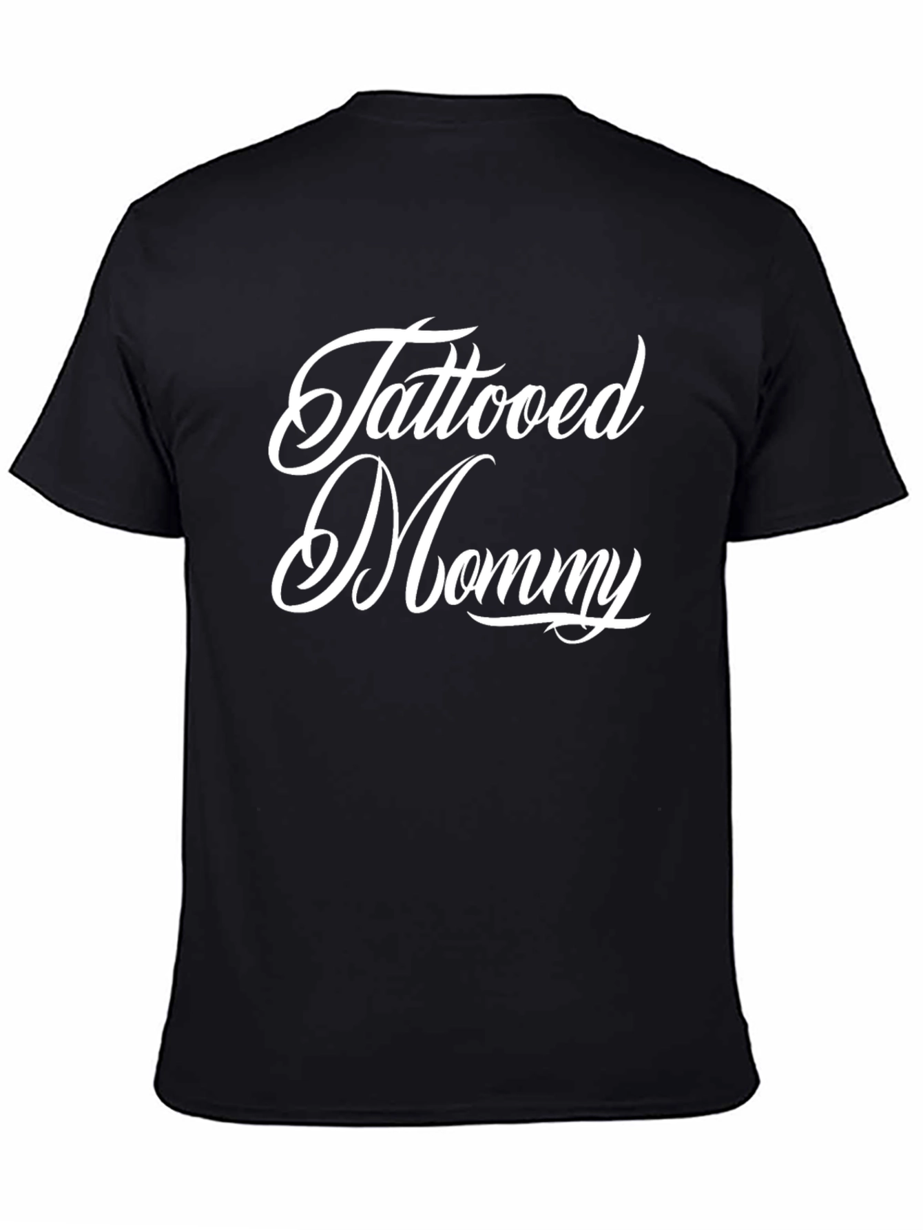 Tattooed Mommy Graphic Tee - Black Cotton T-Shirt