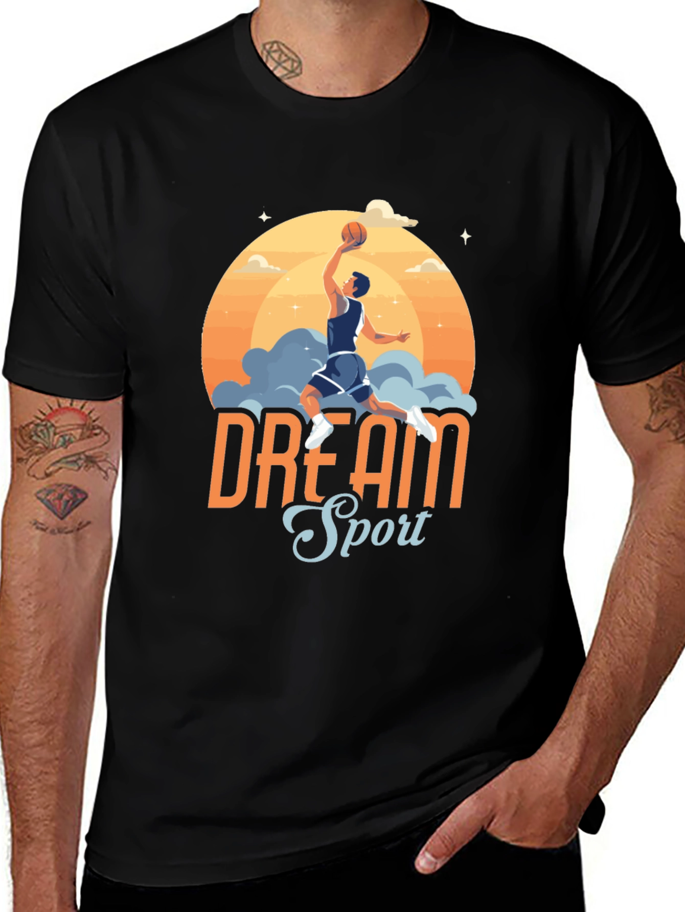 Dream Sport Basketball Graphic T-Shirt