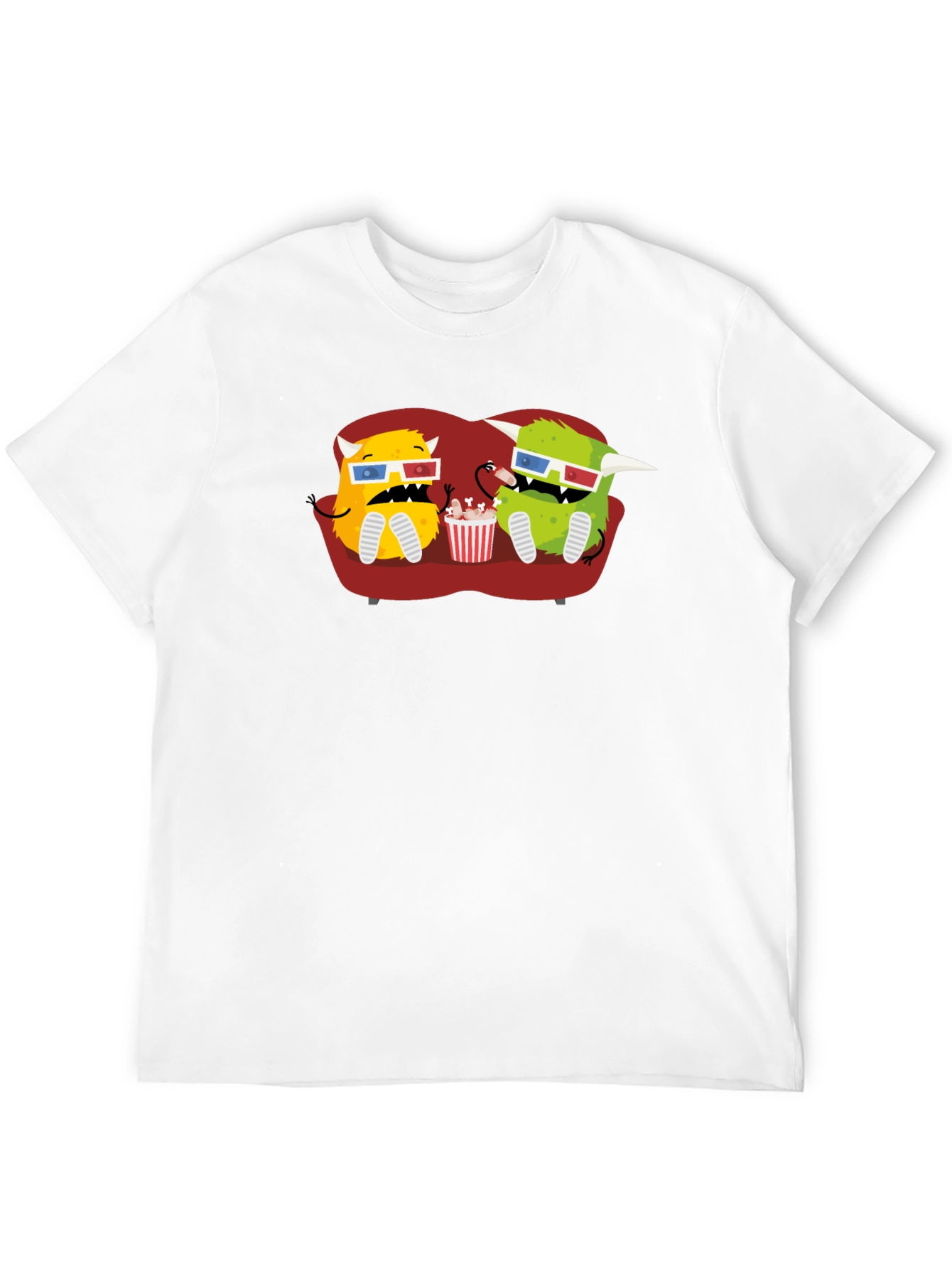 Monster Movie Night Black T-Shirt