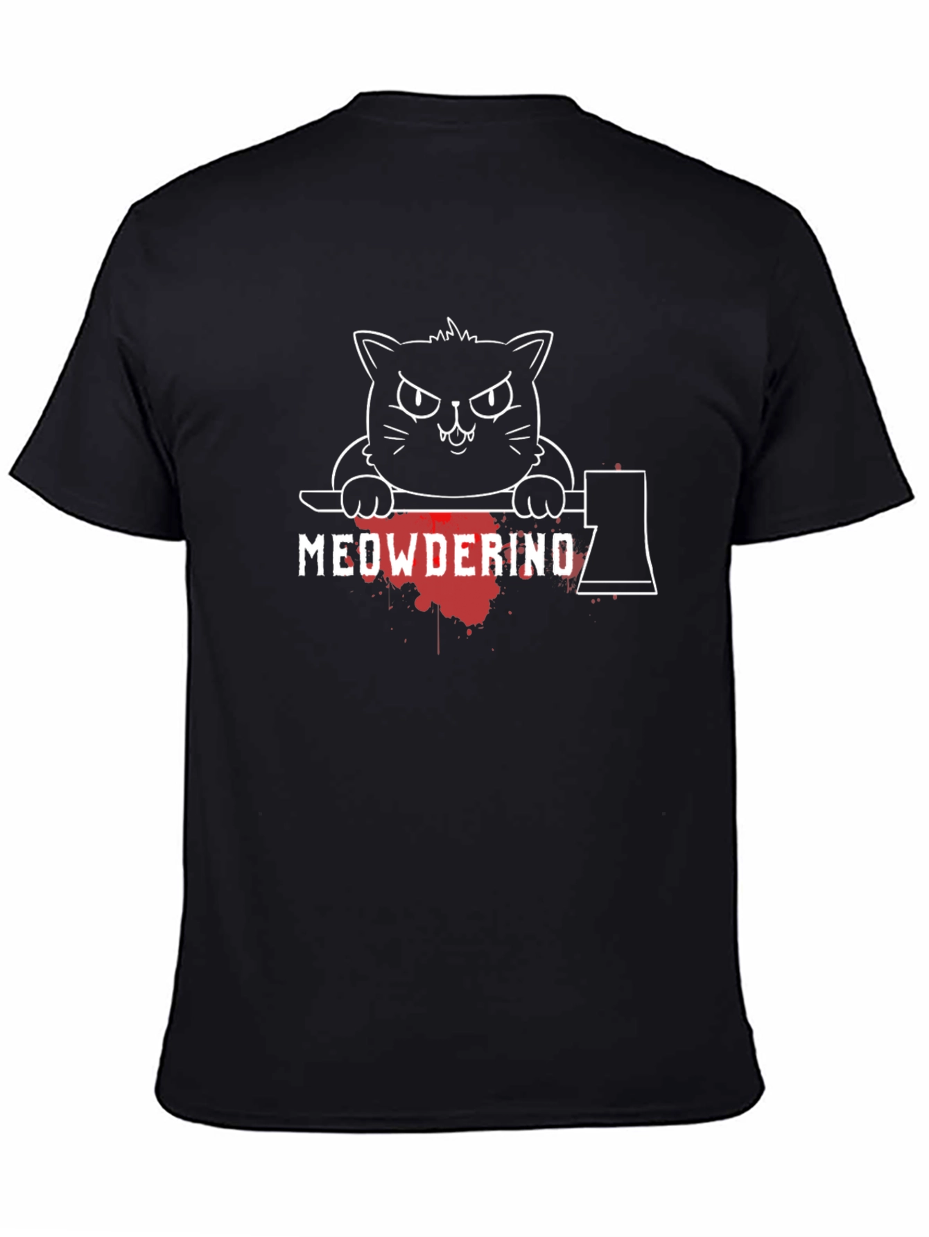 Meowderino Graphic Tee - Killer Cat Shirt