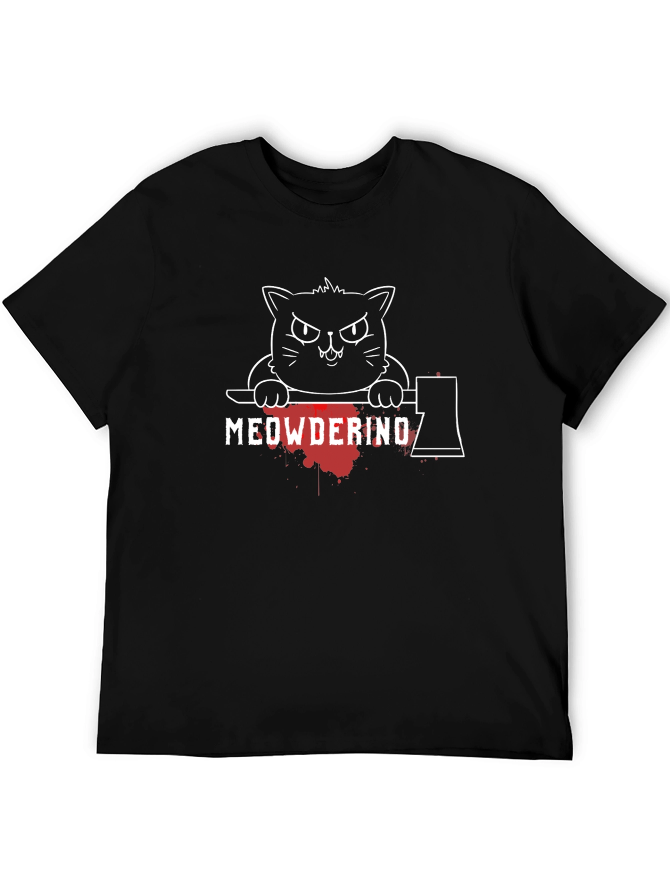 Meowderino Graphic Tee - Killer Cat Shirt