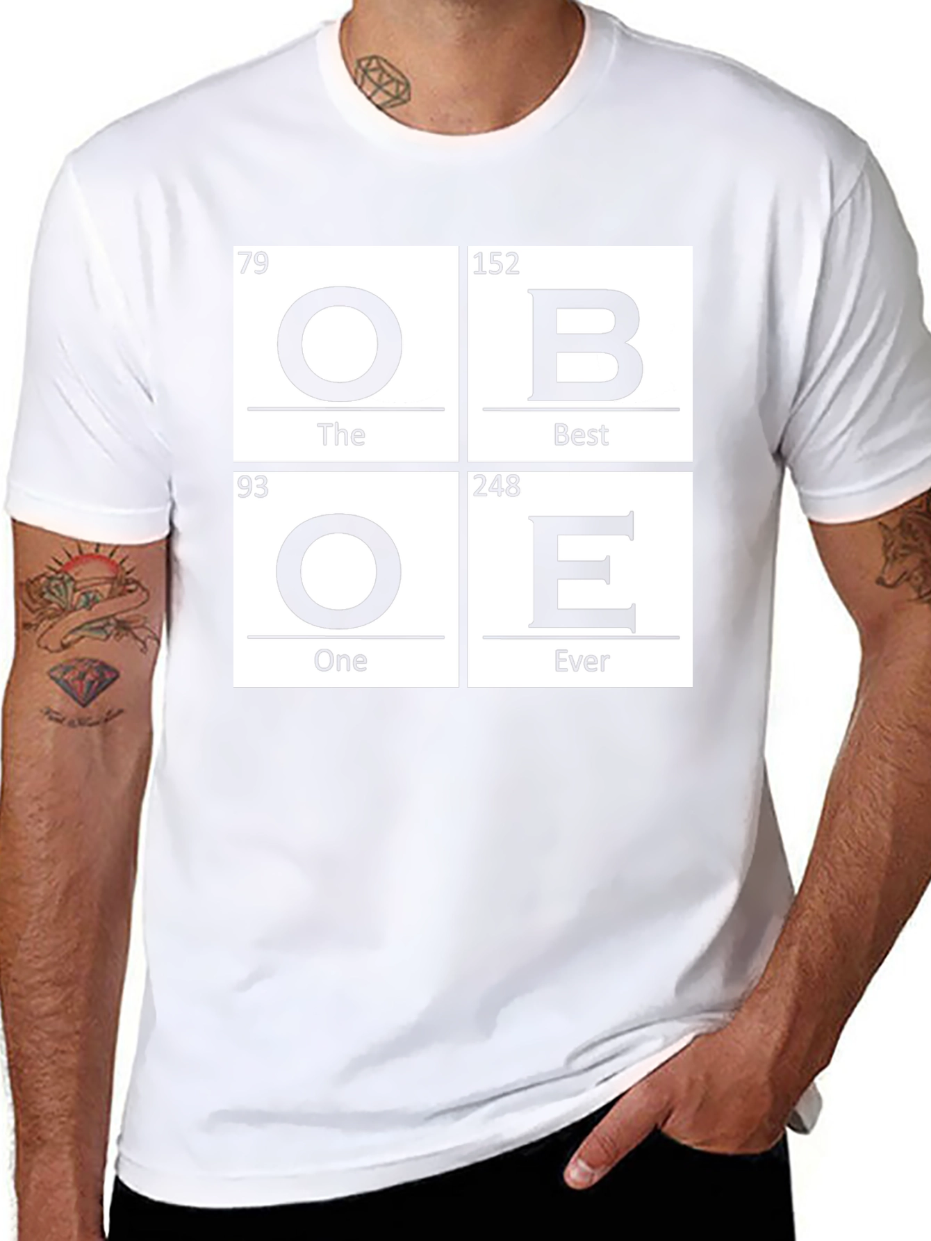 Obe The Best One Ever Periodic Table Inspired T-Shirt