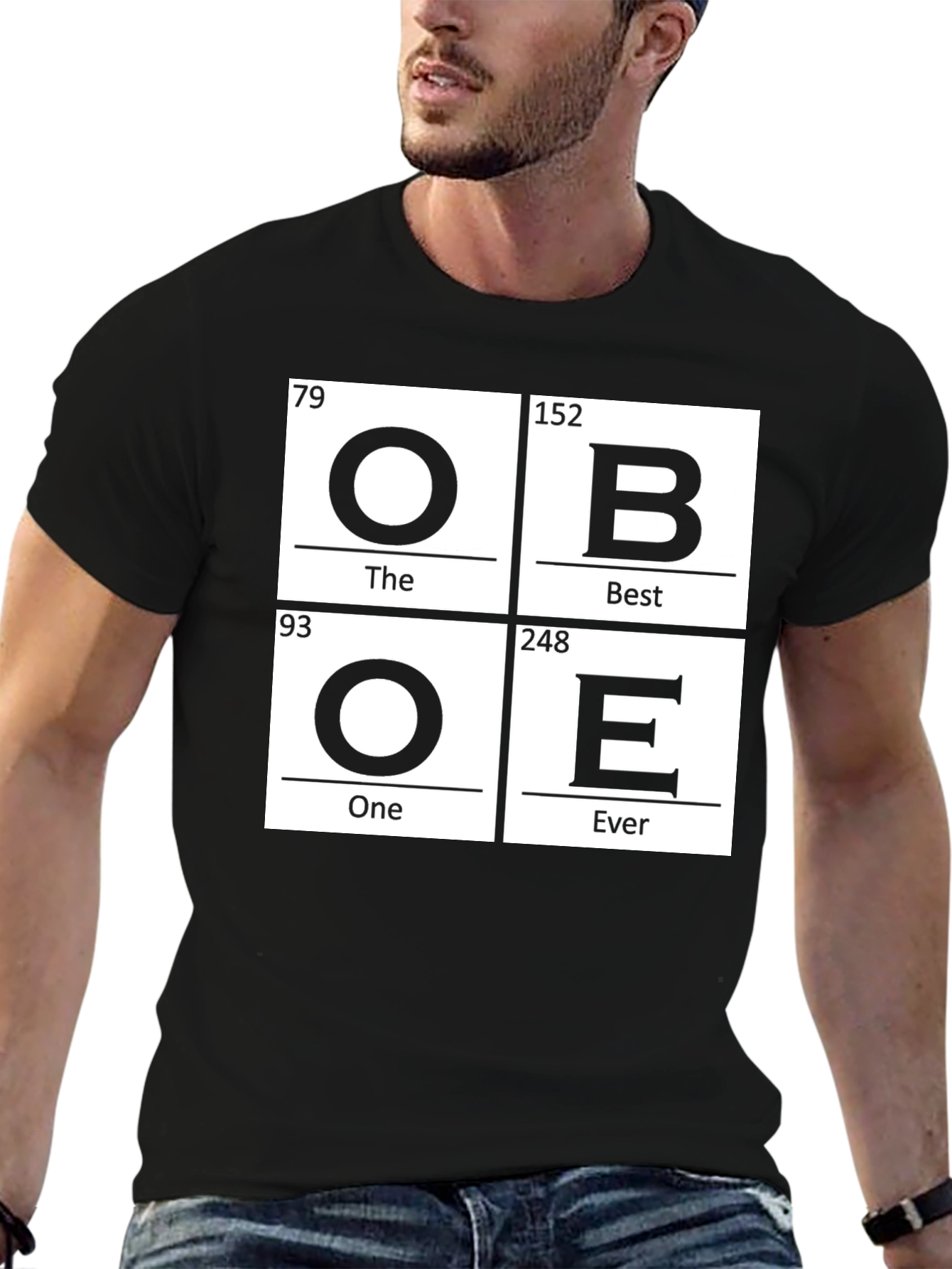 Obe The Best One Ever Periodic Table Inspired T-Shirt