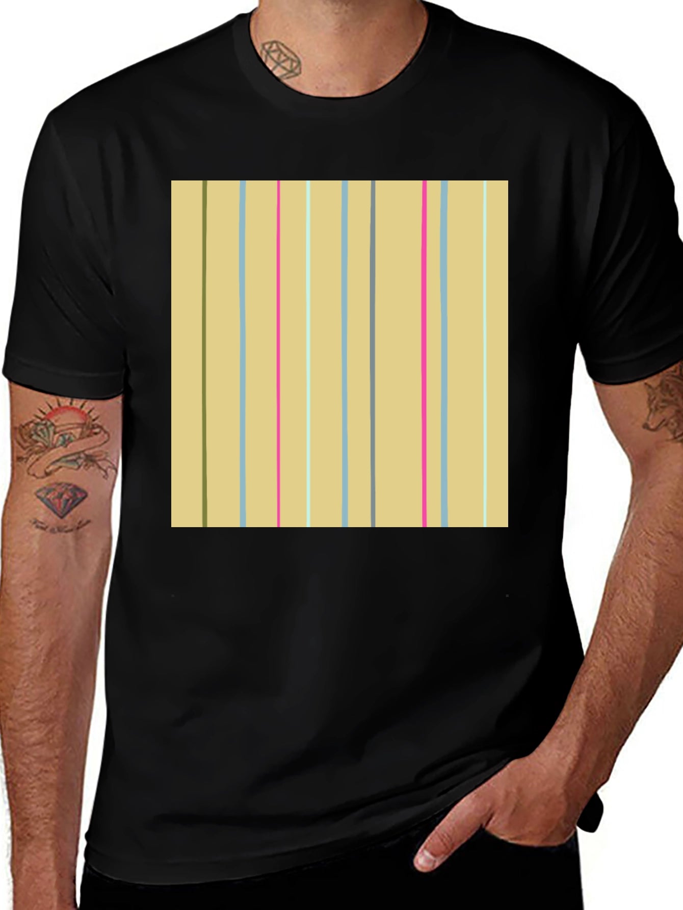 Striped Pattern Tee