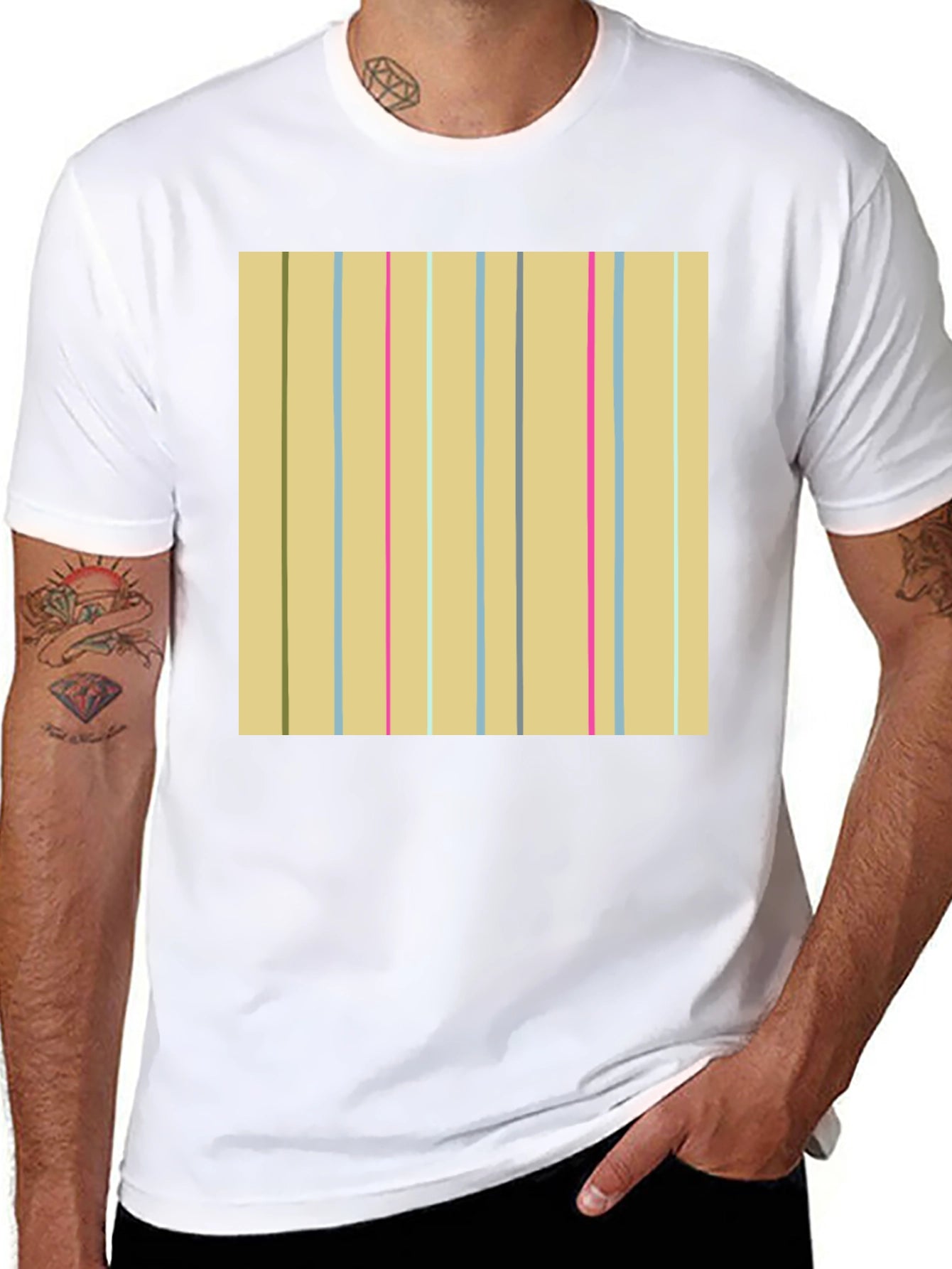 Striped Pattern Tee