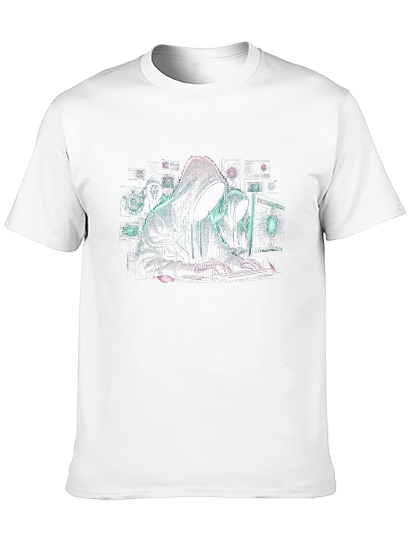 Hacker Graphic T-Shirt - Anonymous Coding Style