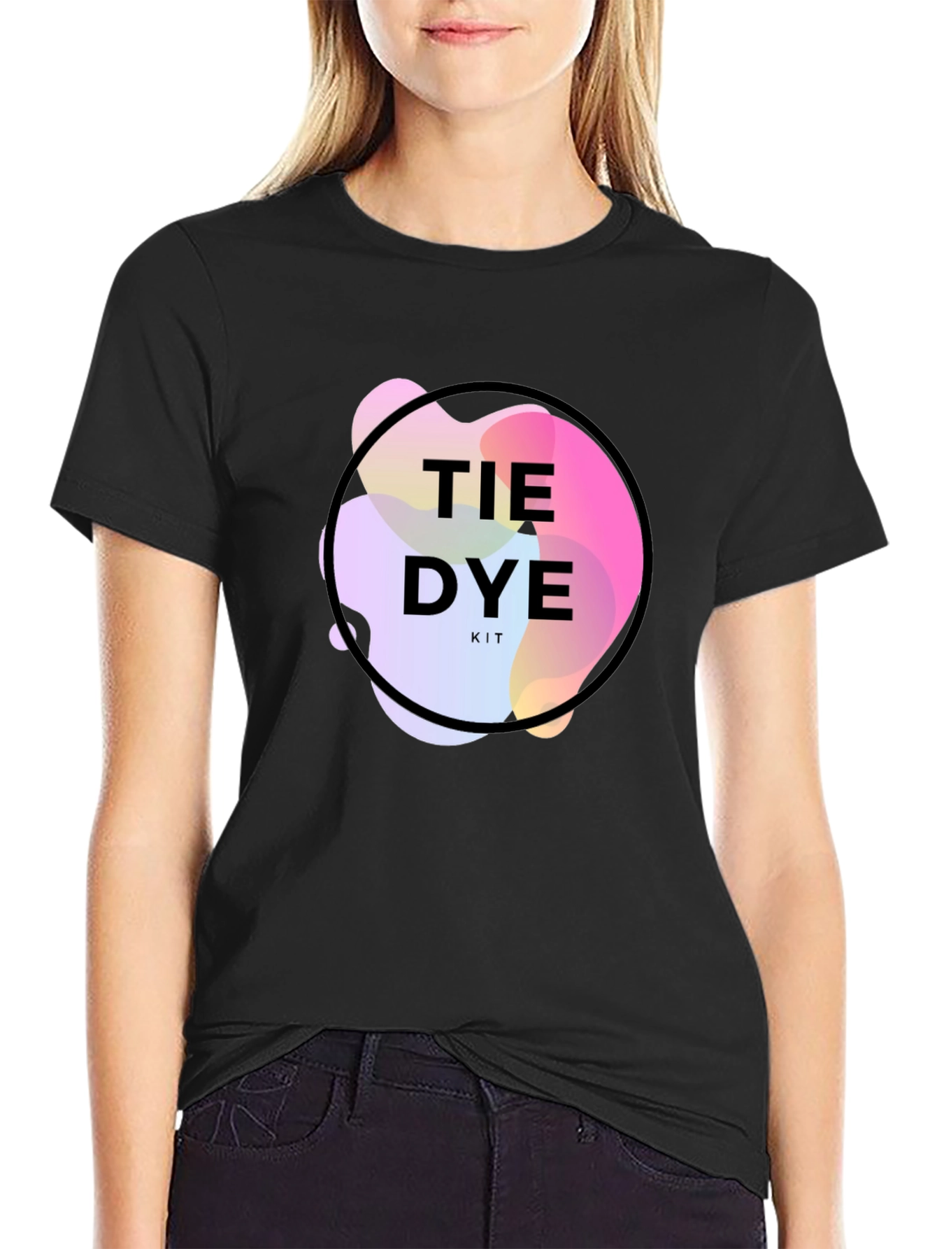Tie Dye Kit Black Graphic T-Shirt
