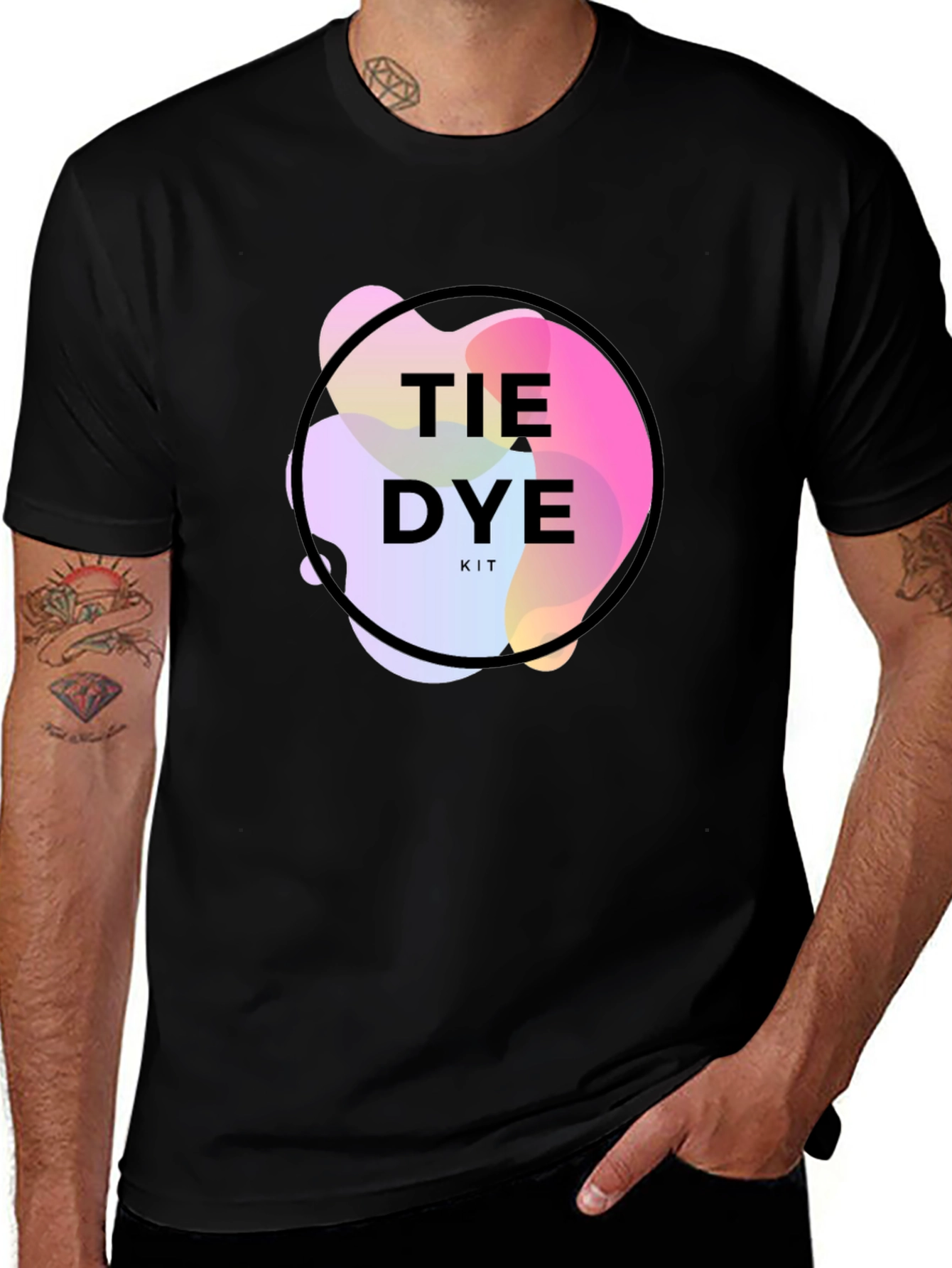 Tie Dye Kit Black Graphic T-Shirt