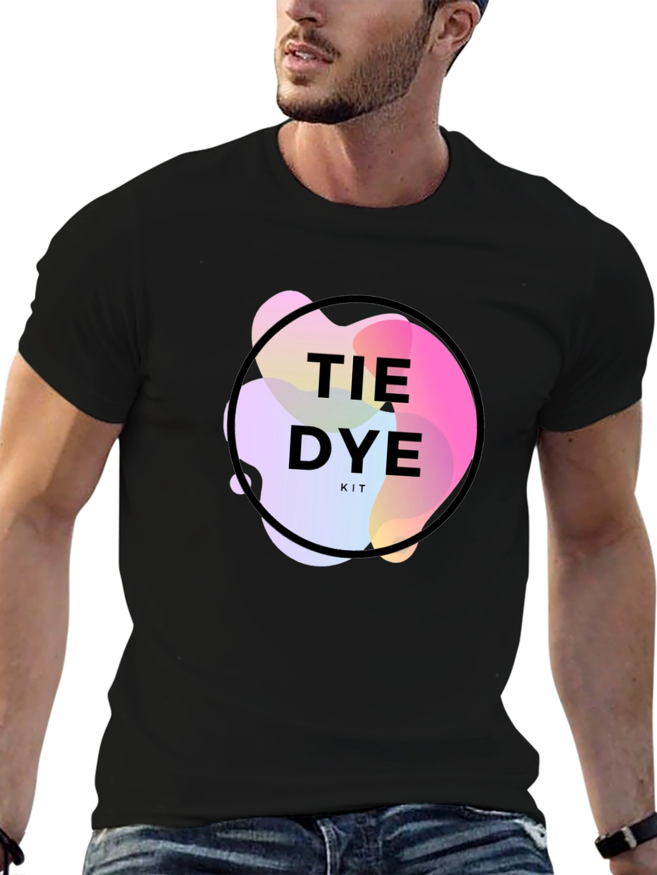 Tie Dye Kit Black Graphic T-Shirt