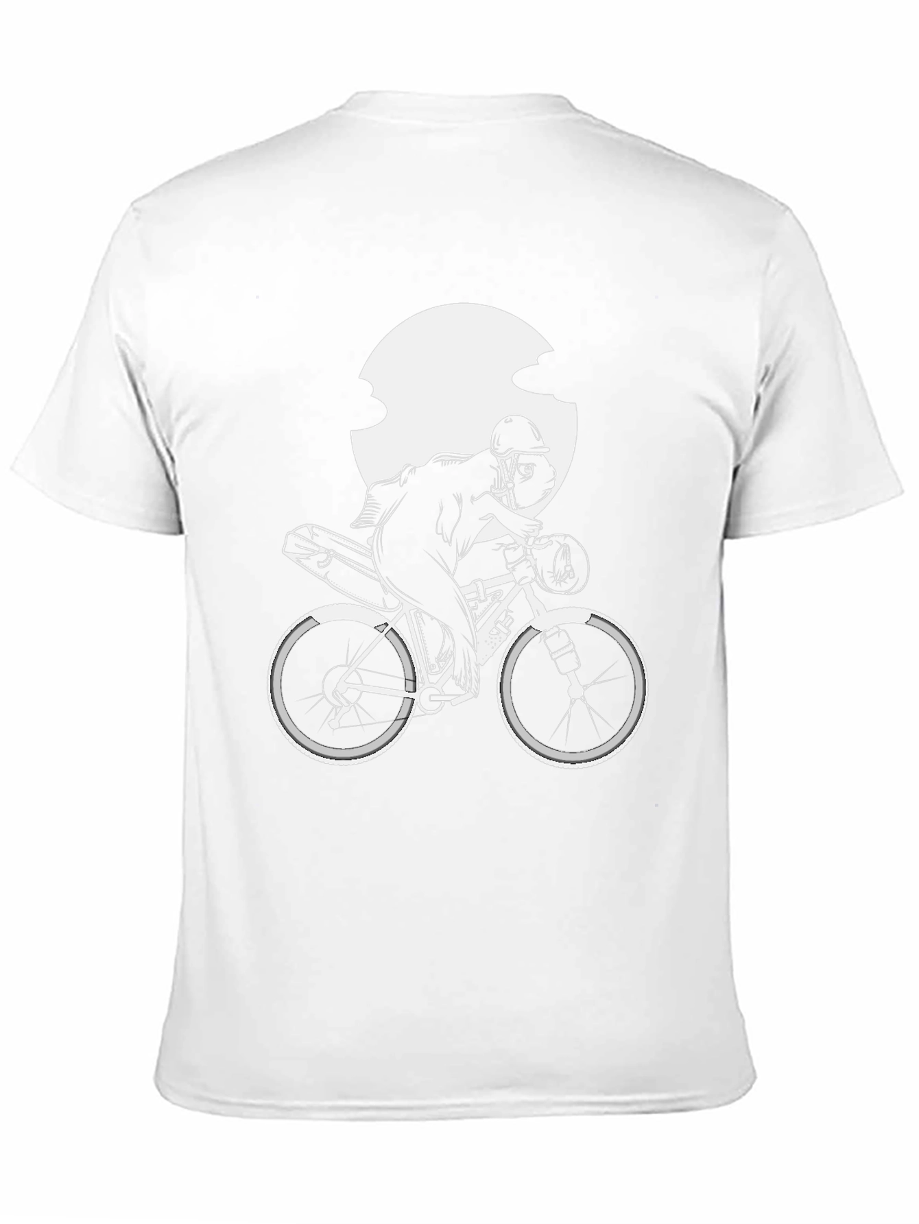 Mens Black Biker T-Shirt - Unique Cycle Design