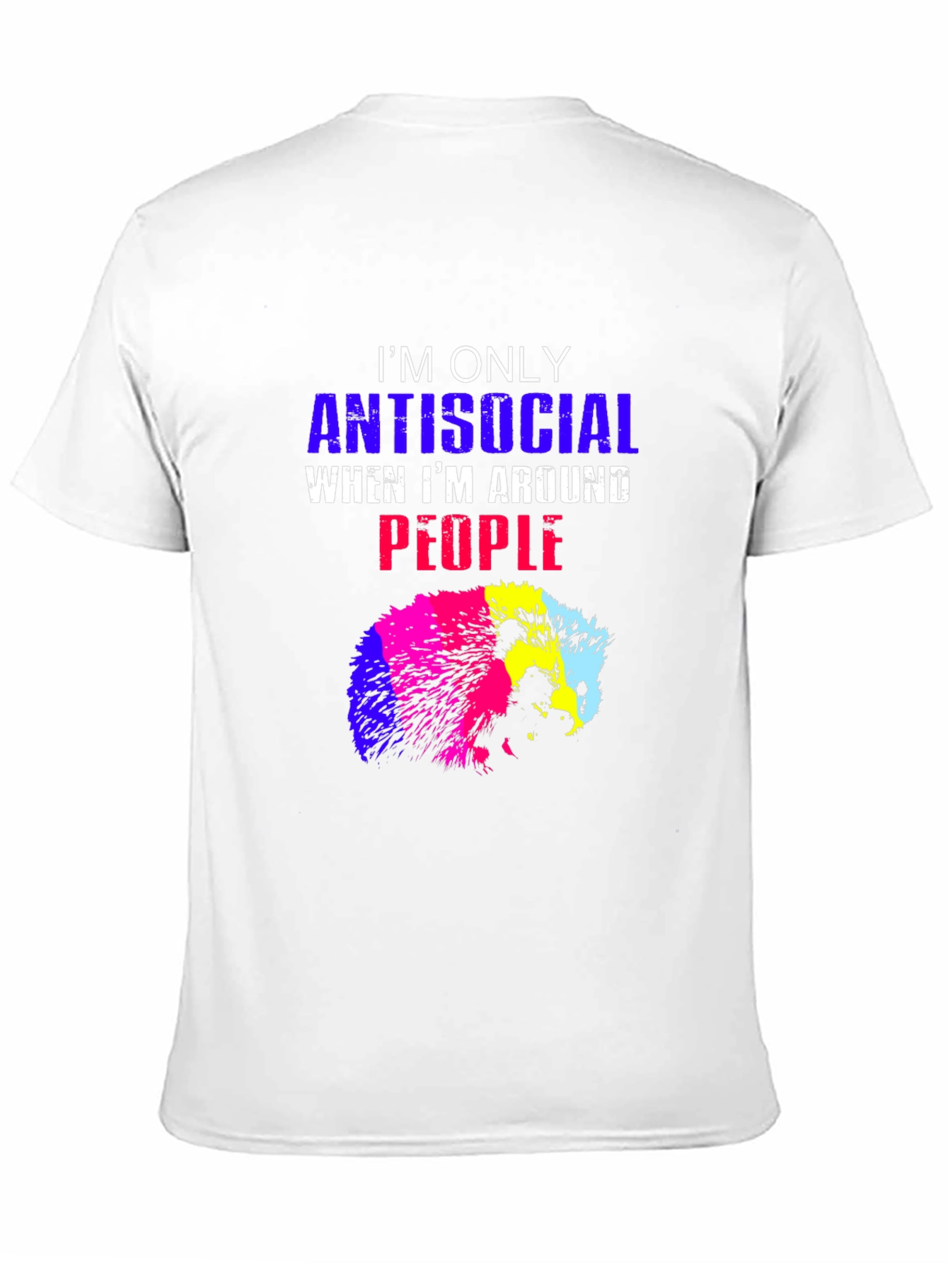 Antisocial Hedgehog Graphic Tee - Black