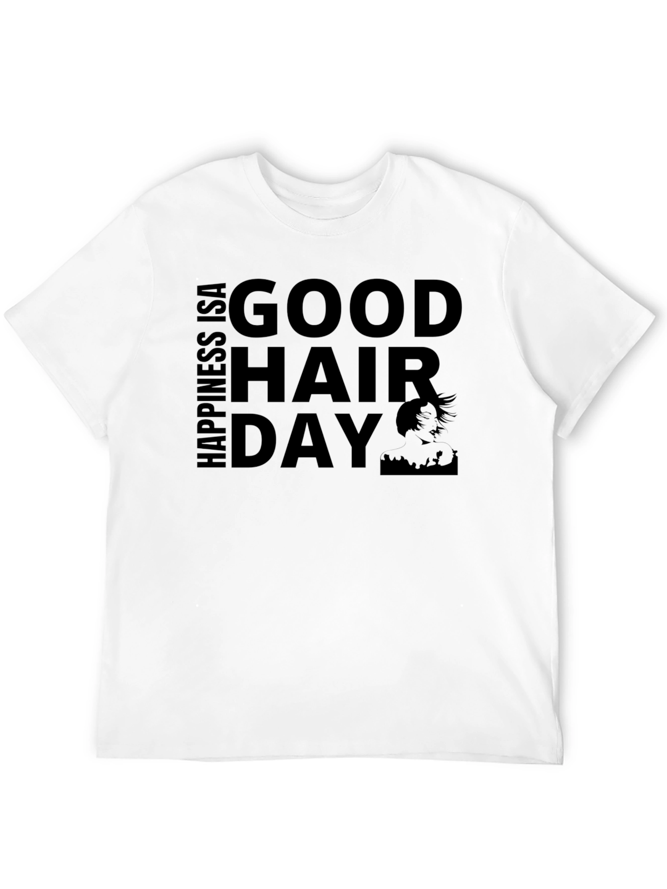 Good Hair Day Graphic Tee - Black Unisex T-Shirt
