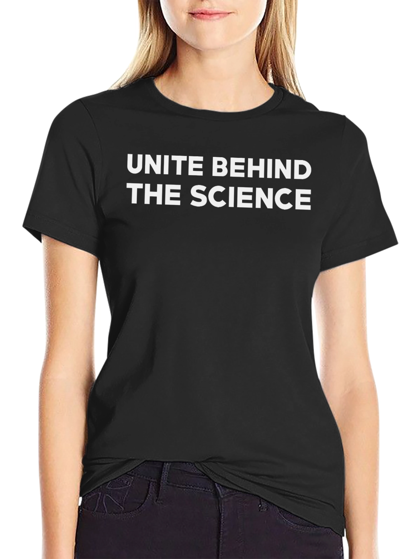 Unite Behind the Science Graphic Tee - Black