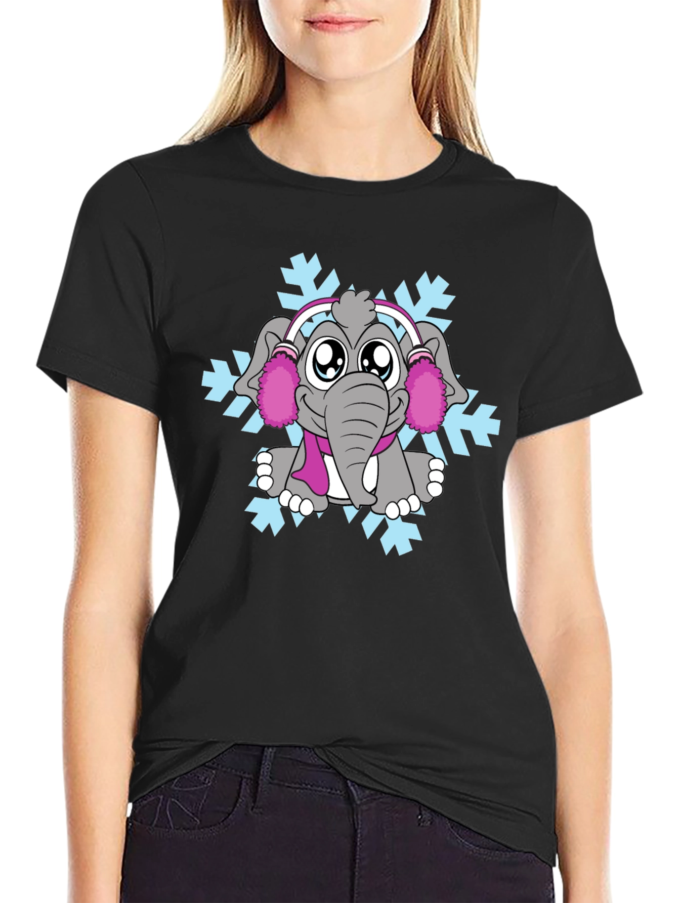 Winter Elephant Graphic Tee