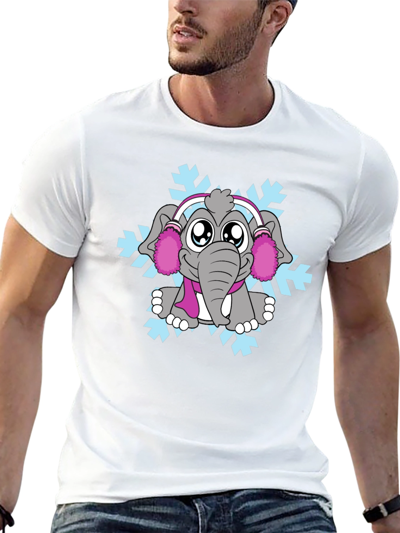 Winter Elephant Graphic Tee
