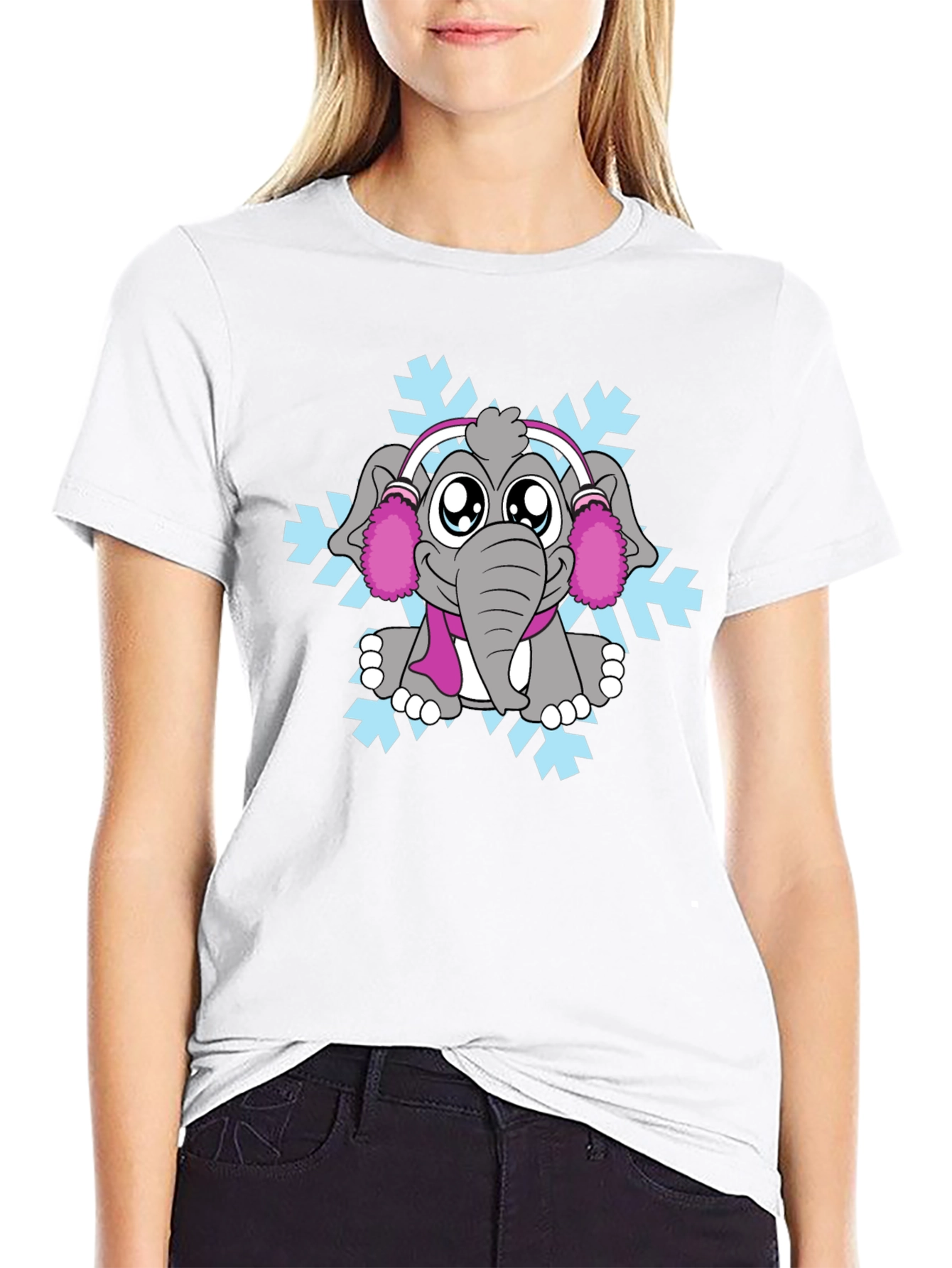 Winter Elephant Graphic Tee