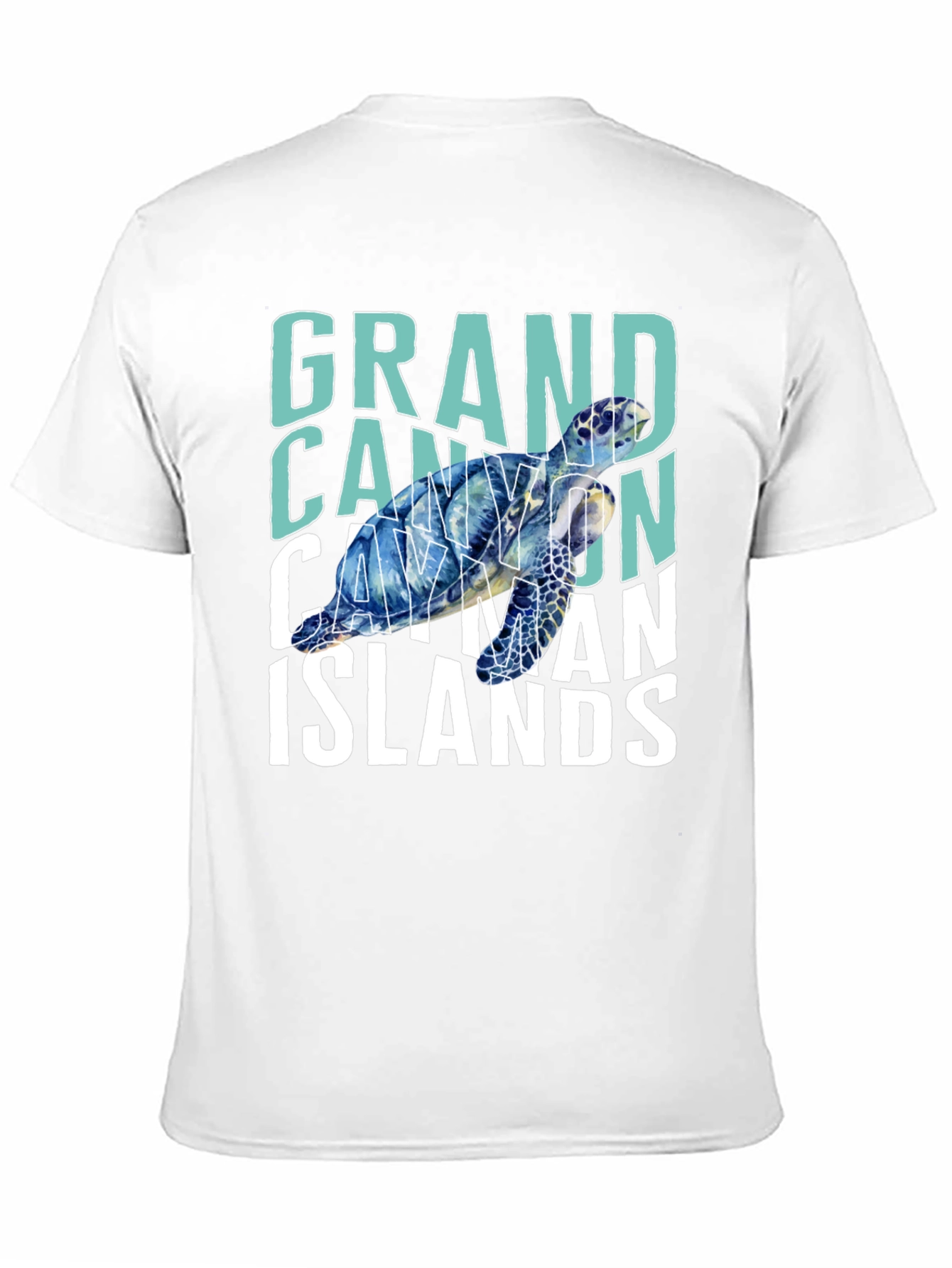 Grand Cayman Islands Turtle Graphic T-Shirt
