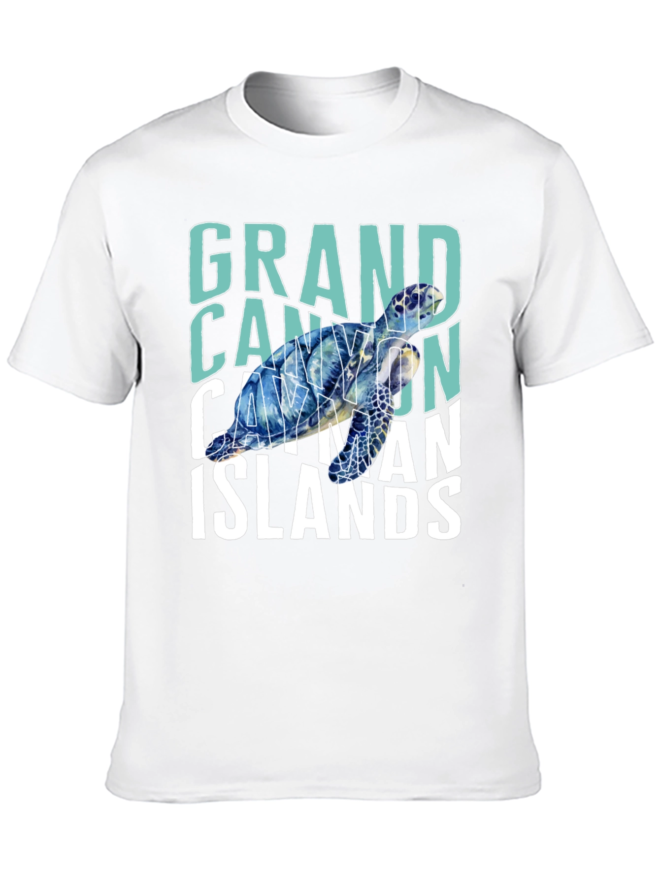 Grand Cayman Islands Turtle Graphic T-Shirt