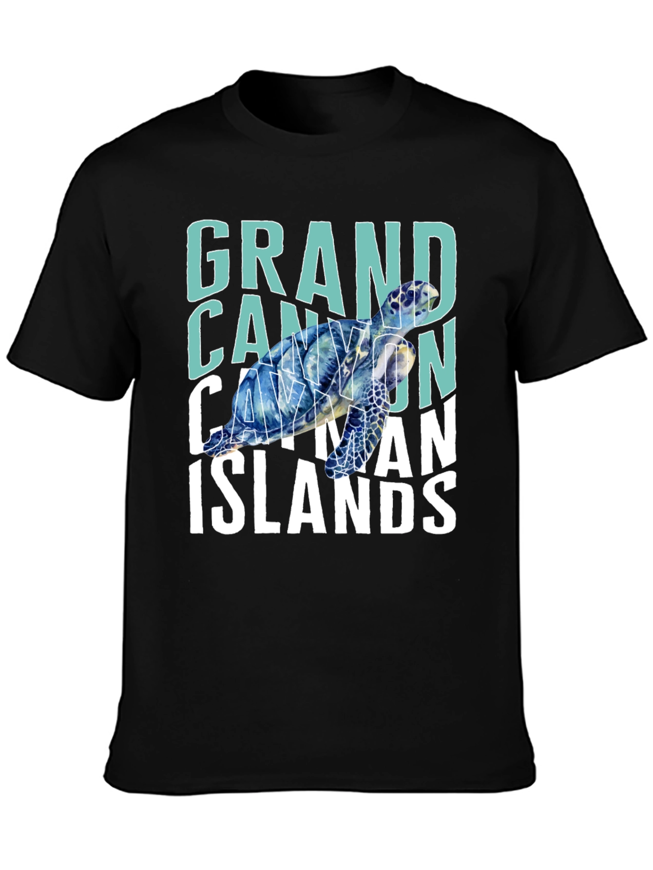 Grand Cayman Islands Turtle Graphic T-Shirt