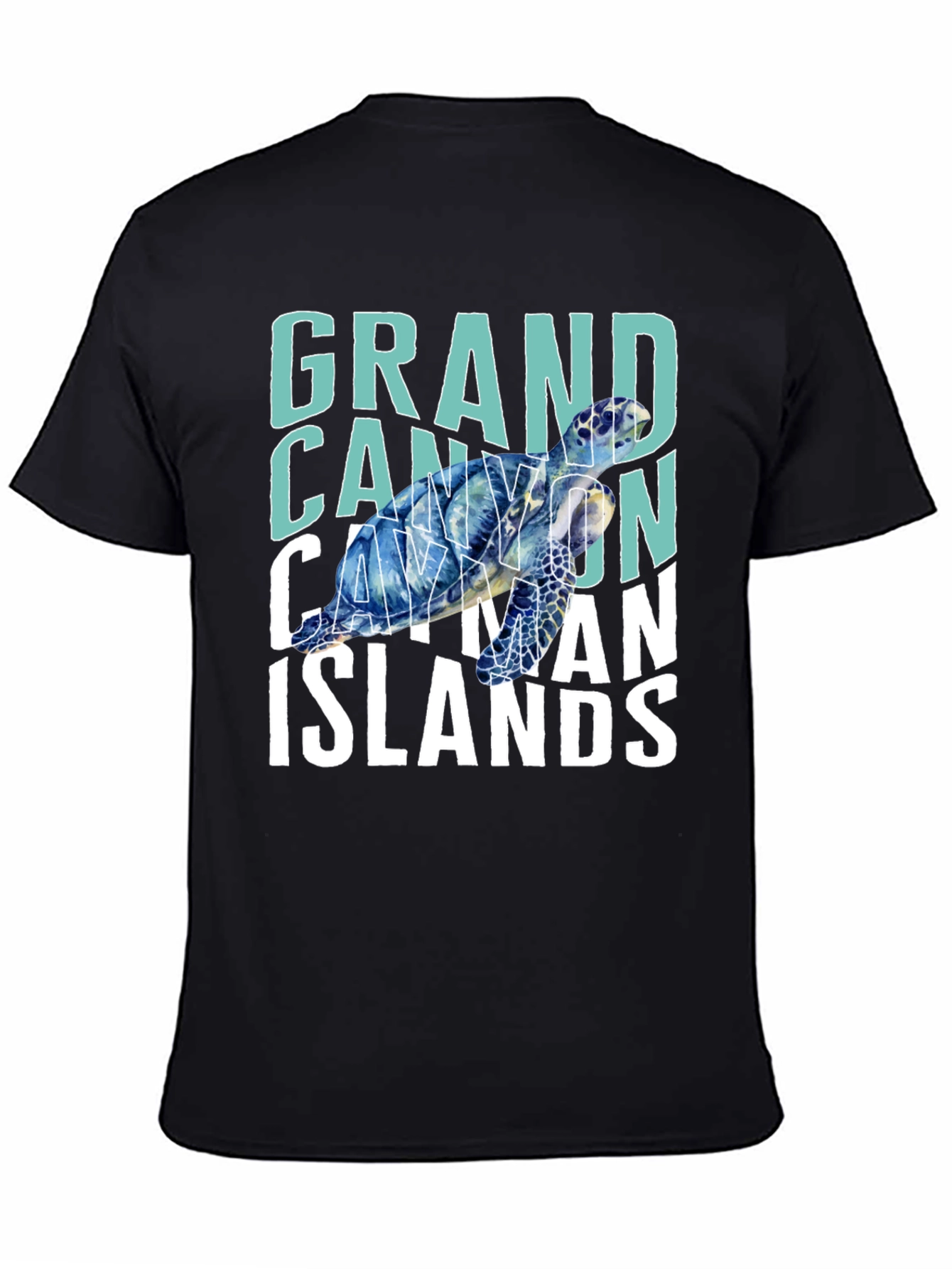 Grand Cayman Islands Turtle Graphic T-Shirt