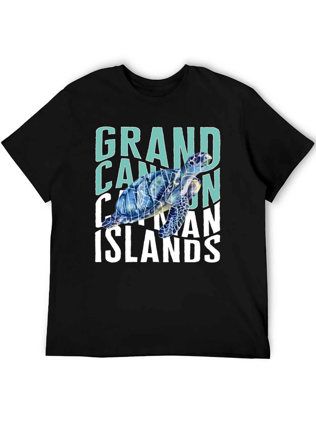 Grand Cayman Islands Turtle Graphic T-Shirt