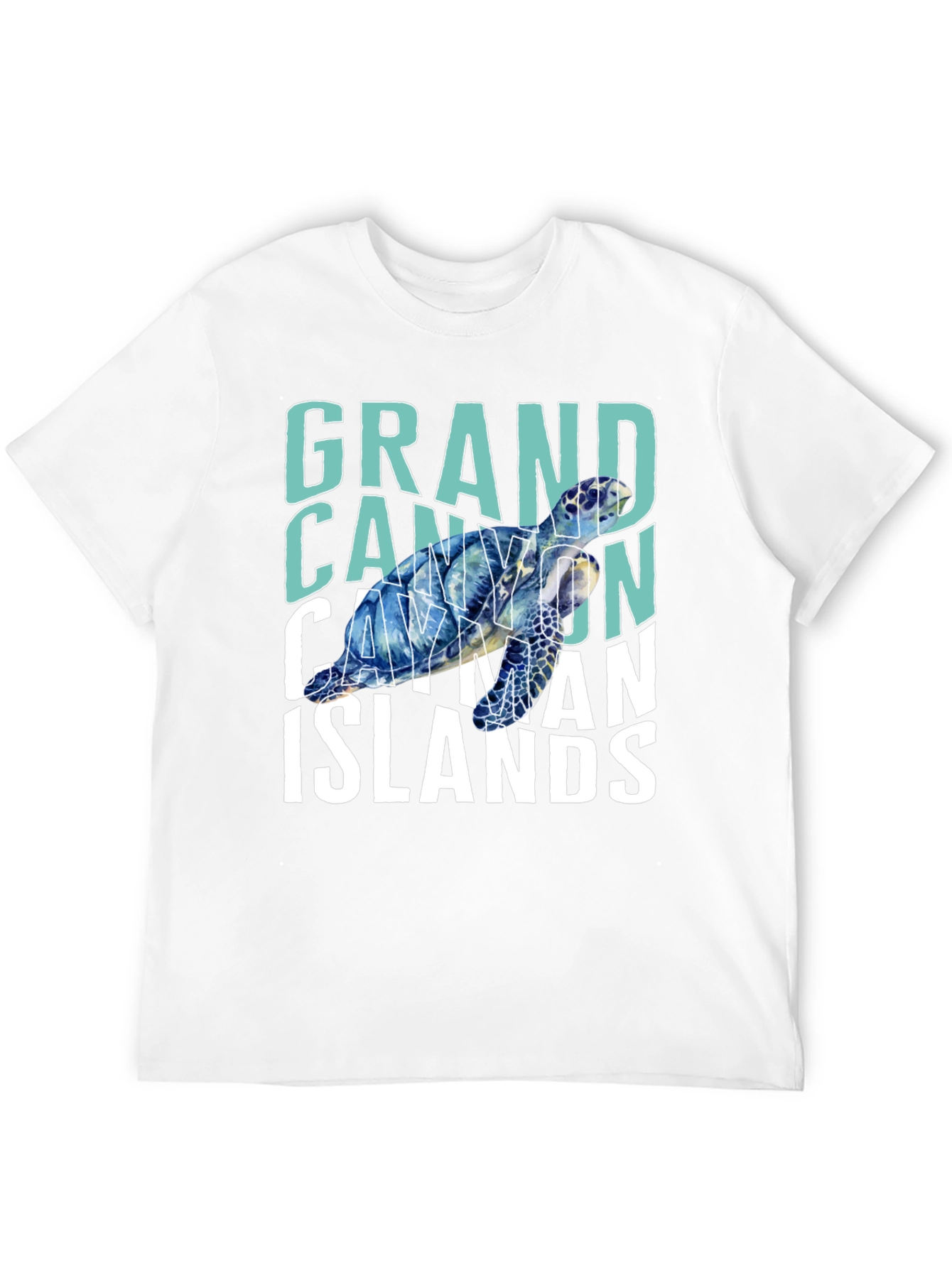 Grand Cayman Islands Turtle Graphic T-Shirt