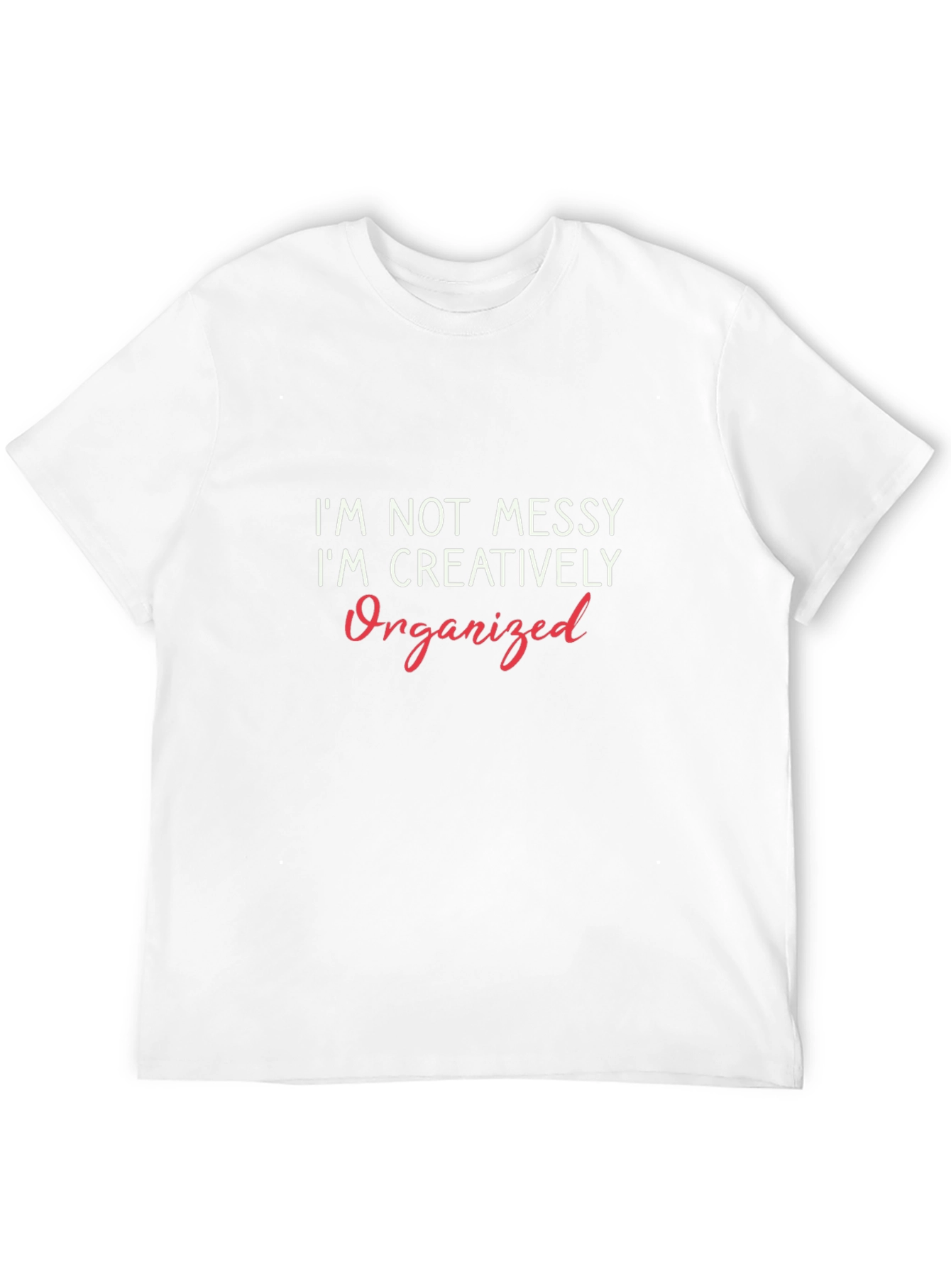 Creatively Organized Graphic Tee - Black Crew Neck