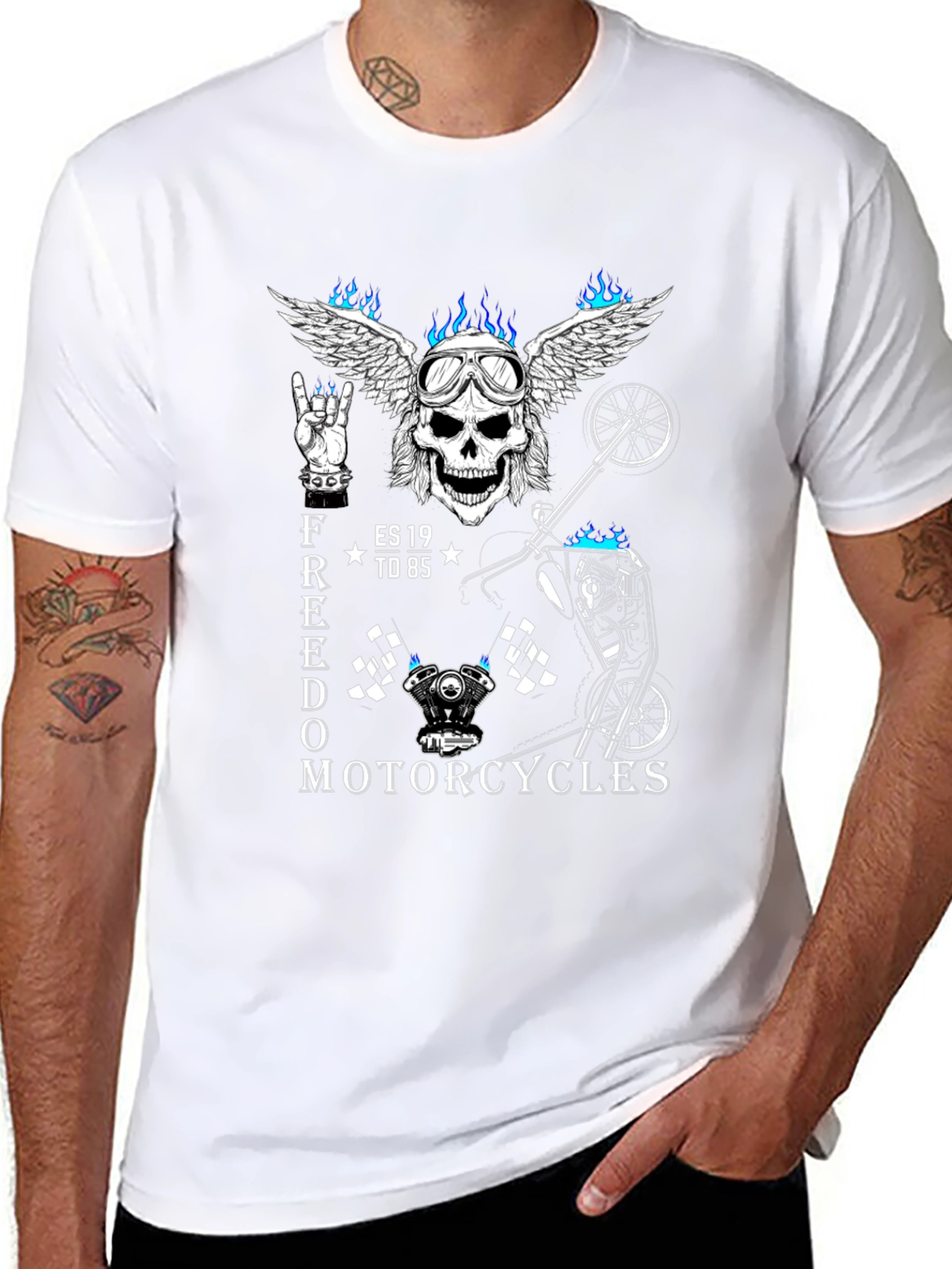 Freedom Motorcycles Graphic T-Shirt