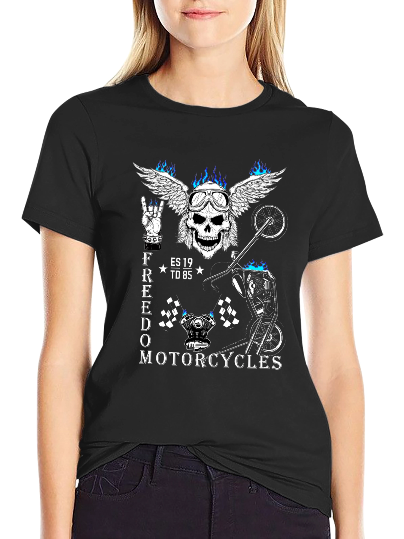Freedom Motorcycles Graphic T-Shirt