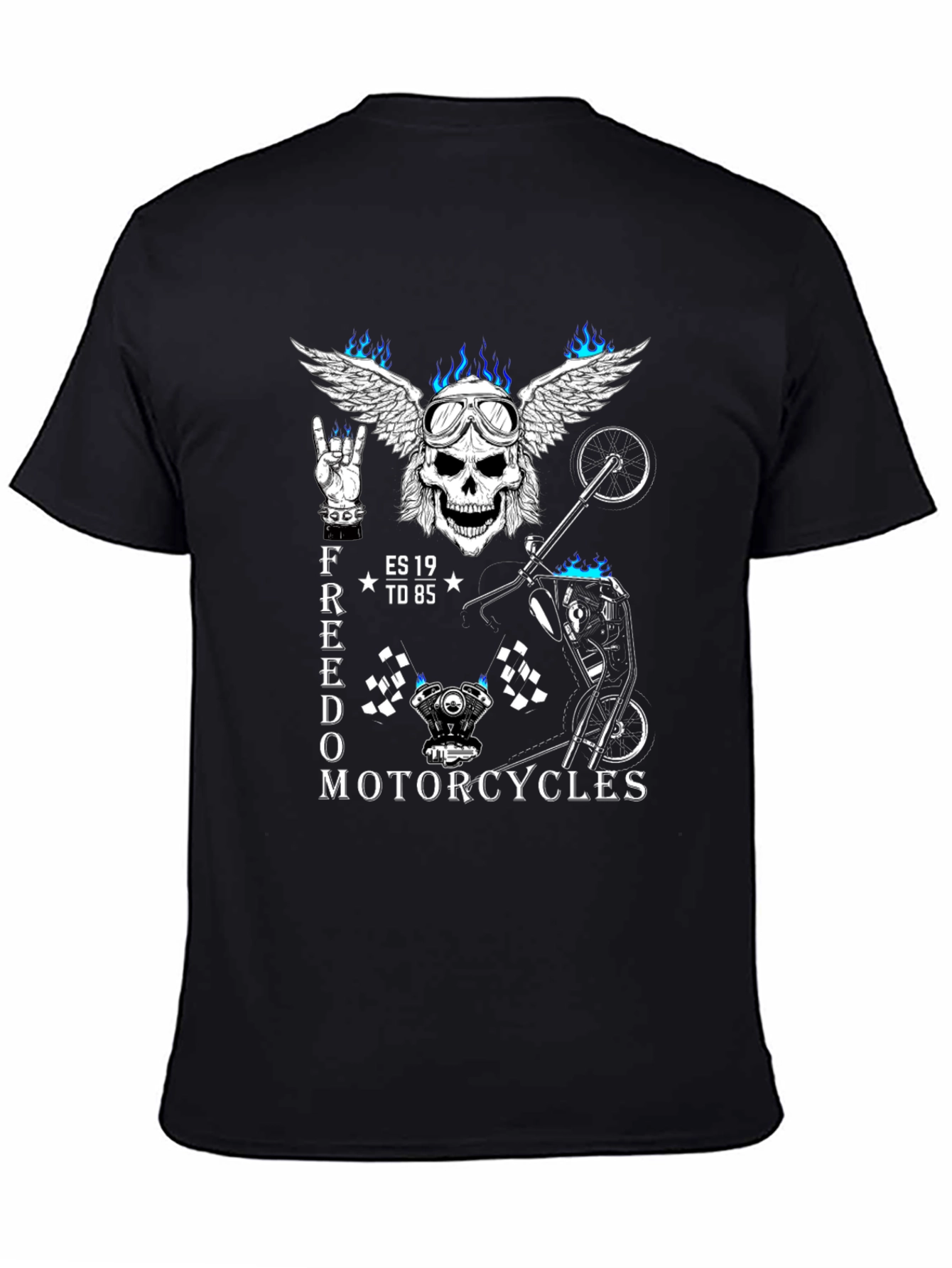 Freedom Motorcycles Graphic T-Shirt