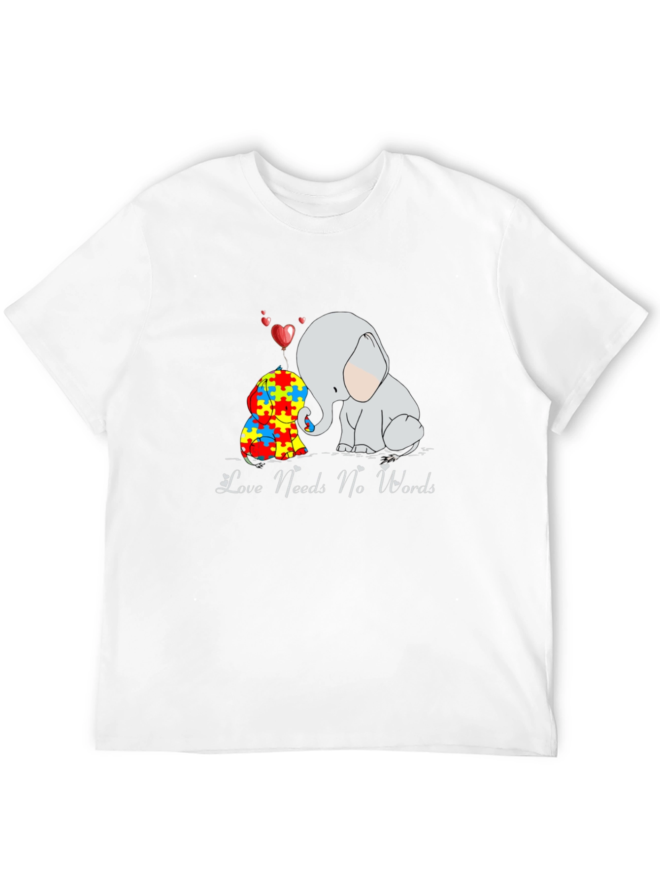 Love Needs No Words Autism Awareness T-Shirt
