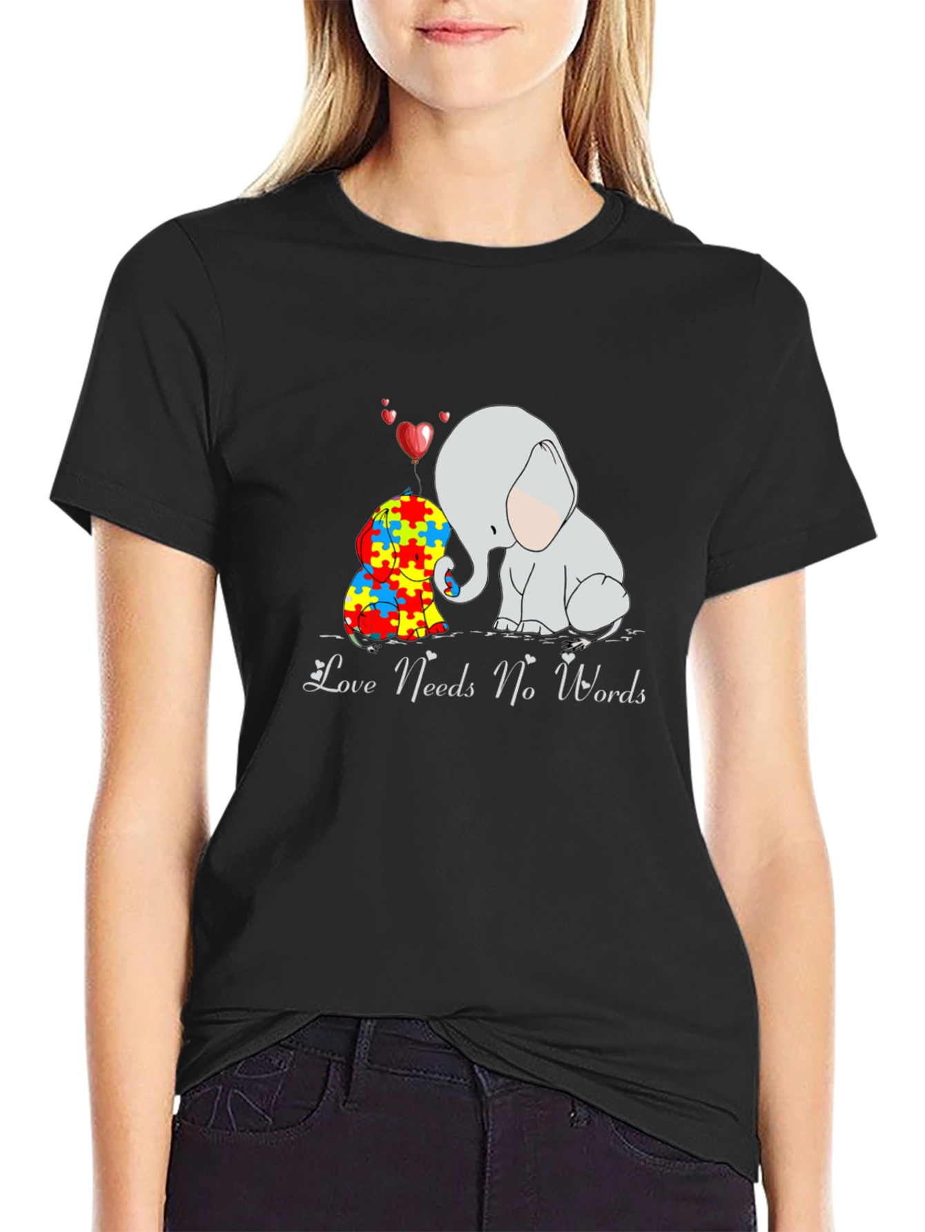 Love Needs No Words Autism Awareness T-Shirt