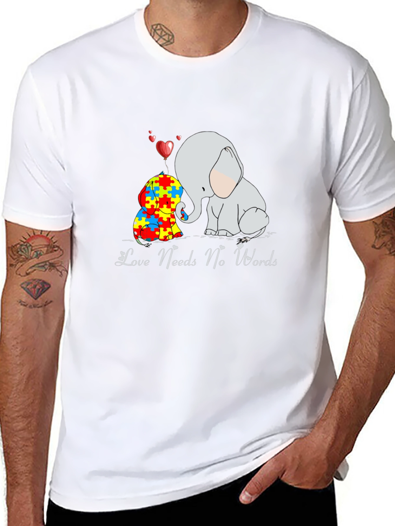 Love Needs No Words Autism Awareness T-Shirt
