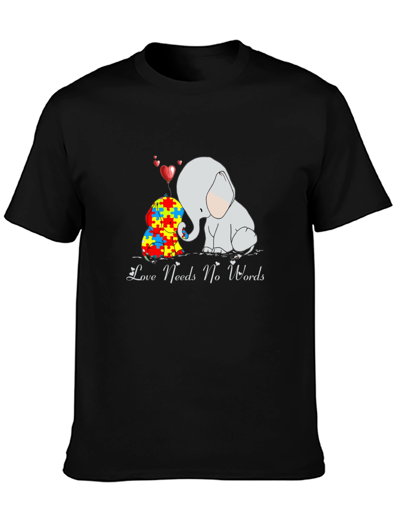 Love Needs No Words Autism Awareness T-Shirt